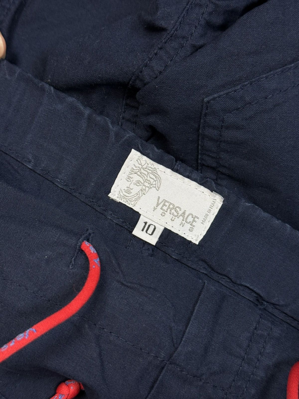 Versace Jeans Couture Woman’s Versace Young Big Logo Navy Pants Size 27" / US 4 / IT 40 - 5 Thumbnail