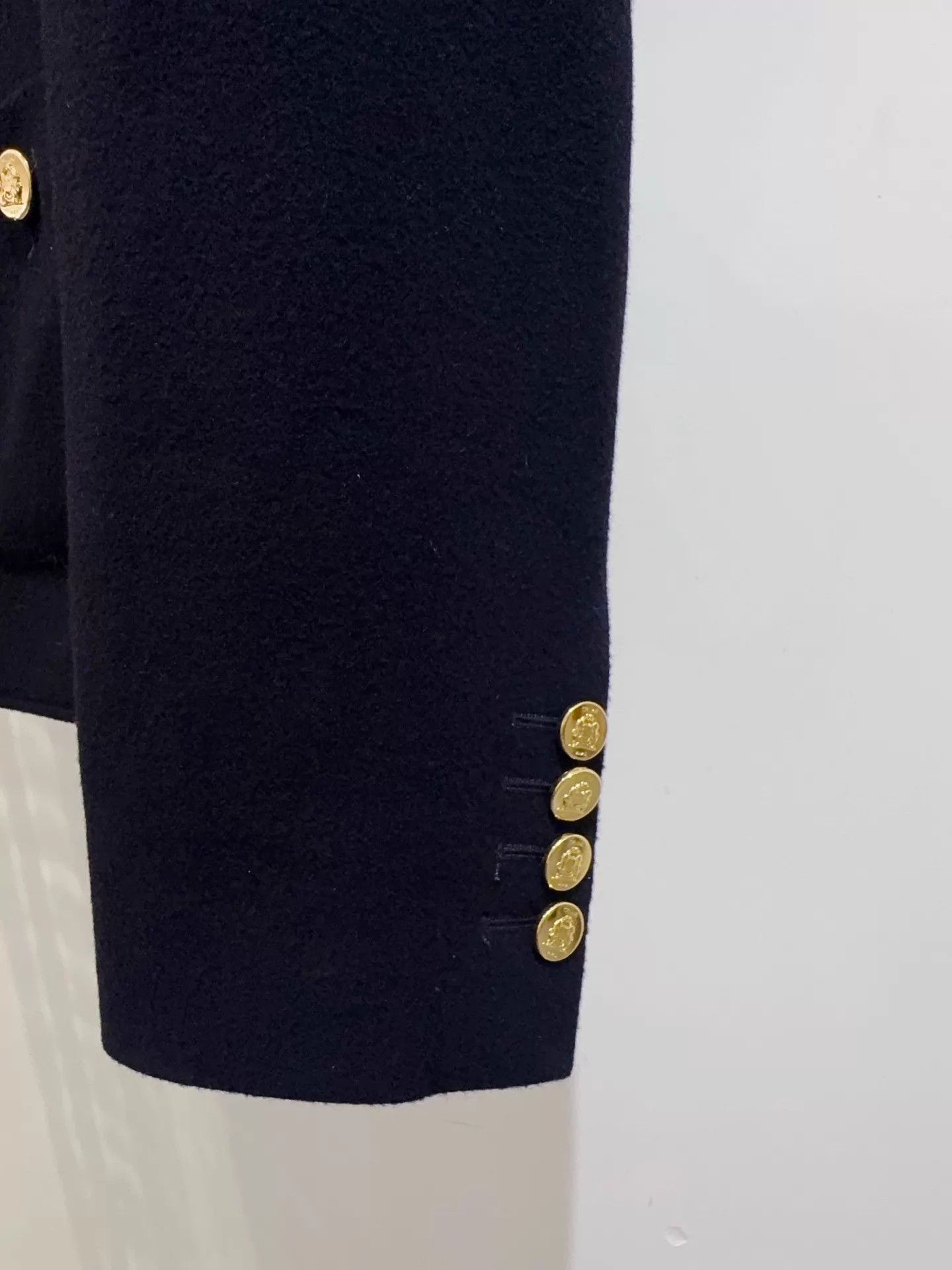 Celine Celine Black Gold Buttons Cashmere Jacket 36 Size XS / US 0-2 / IT 36-38 - 3 Thumbnail