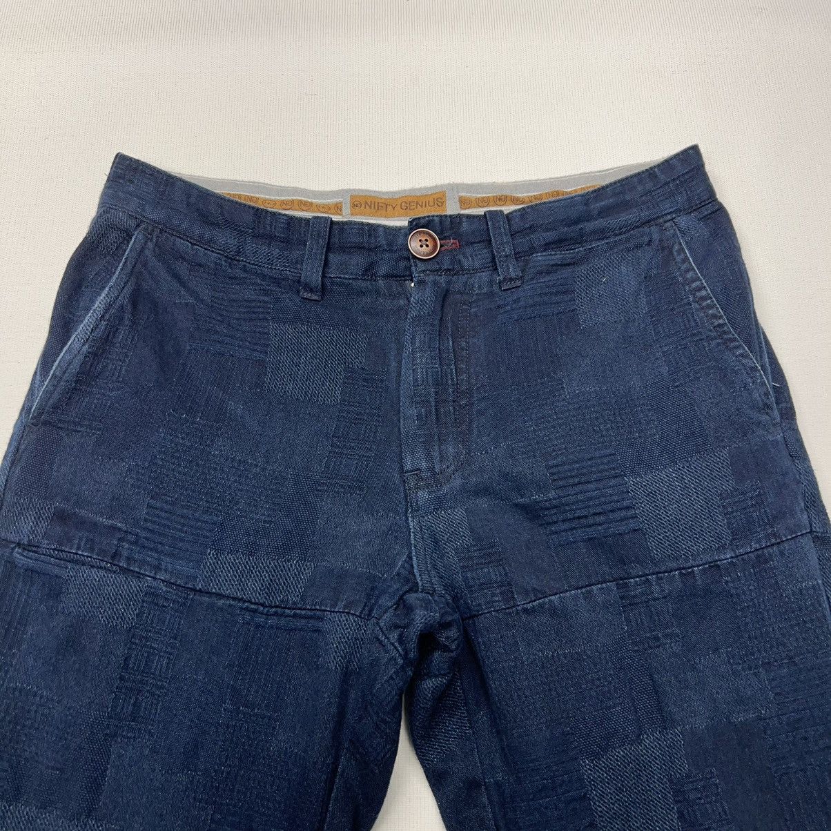 Other Nifty Genius Pants Blue Patch Chino Dress Button Navy Casual Size US 28 / EU 44 - 4 Thumbnail