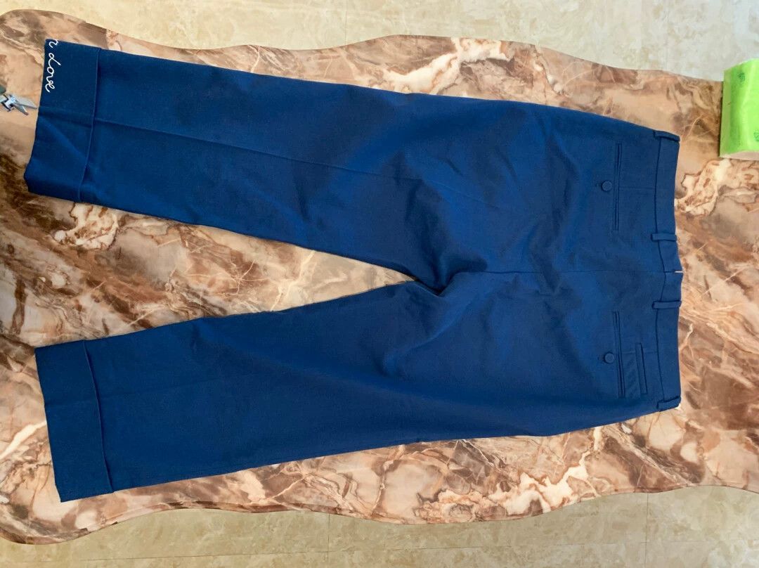 Gucci Gucci Men's Navy Blue Classic Chino Pants 48 Size US 32 / EU 48 - 6 Thumbnail