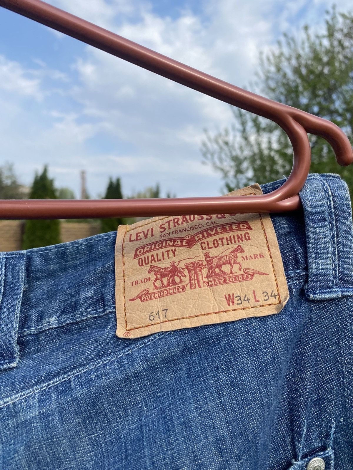 Levi's × Vintage Levi’s 617 Vintage Cargo Jeans, Y2K Levi’s Utility Denim, Size US 34 / EU 50 - 6 Thumbnail
