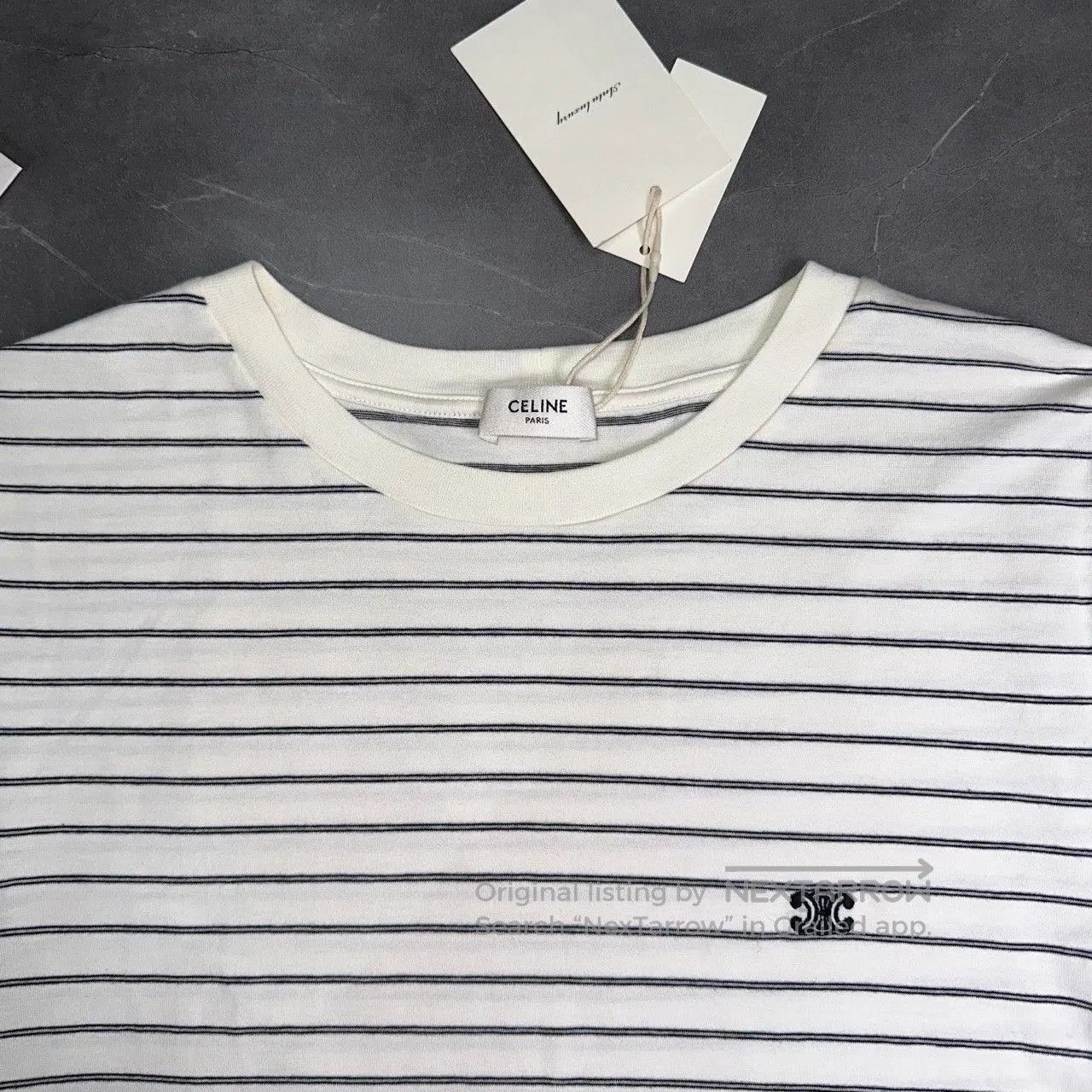 Celine CELINE sS23 Striped Round-Neck T-Shirt. Size US M / EU 48-50 / 2 - 3 Thumbnail