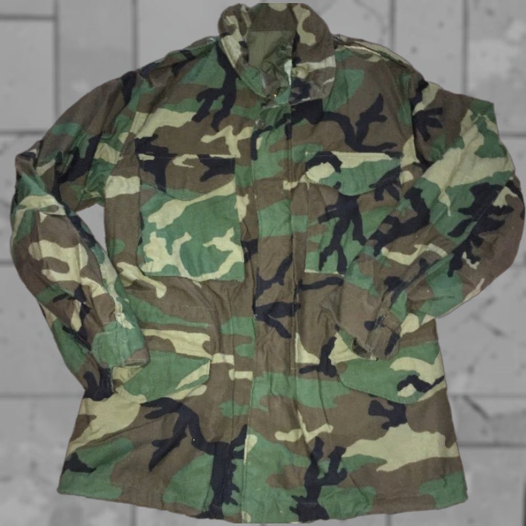 Vintage Mens Camouflage Full Zip Cold Weather Field Coat Size Small Size US S / EU 44-46 / 1 - 1 Thumbnail