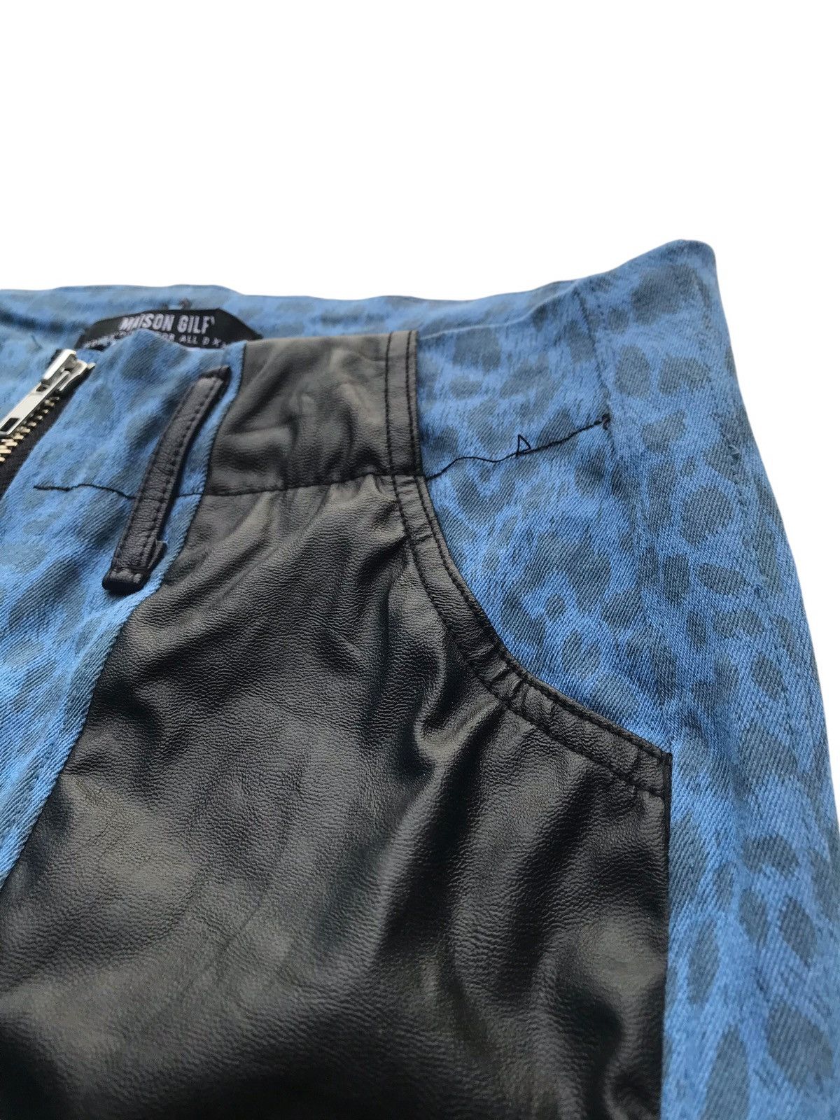 Japanese Brand Maison Gilfy Stretch Leopard Print Fashion Pants Size 27" / US 4 / IT 40 - 5 Thumbnail