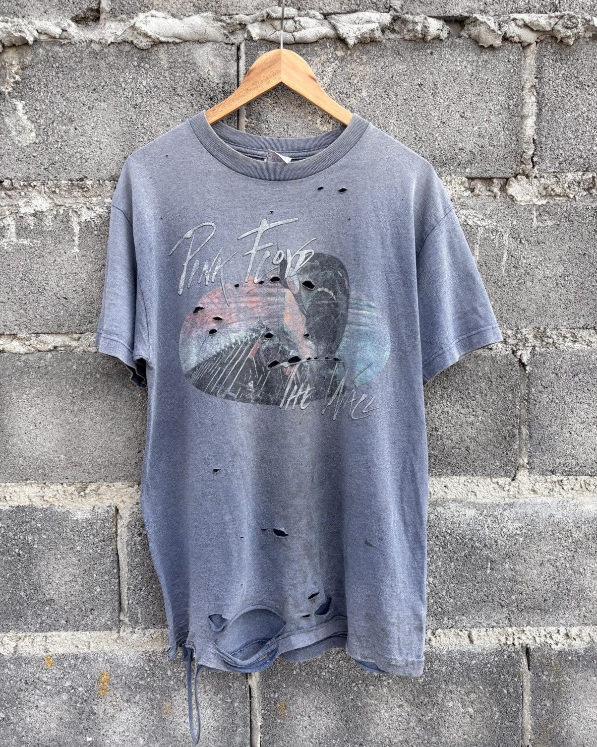 Band Tees Thrashed PINK FLOYD Faded T Shirt Distressed Size US M / EU 48-50 / 2 - 1 Thumbnail