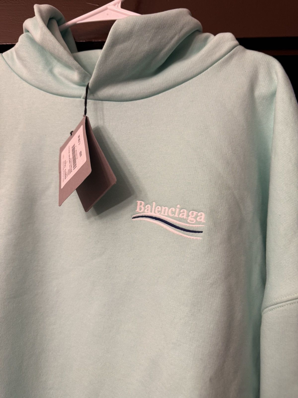Balenciaga Balenciaga Mint Campaign Hoodie Size Small/ XXL Size US S / EU 44-46 / 1 - 3 Thumbnail