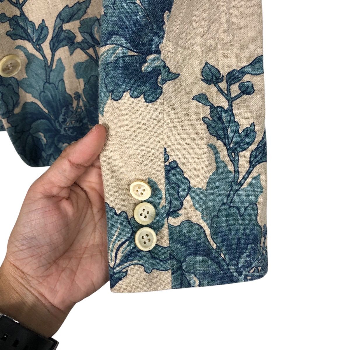 Japanese Brand × Junko Shimada 📌Cropped Biker Jacket 49 Av Junko Shimada Floral Design Size US M / EU 48-50 / 2 - 16 Thumbnail