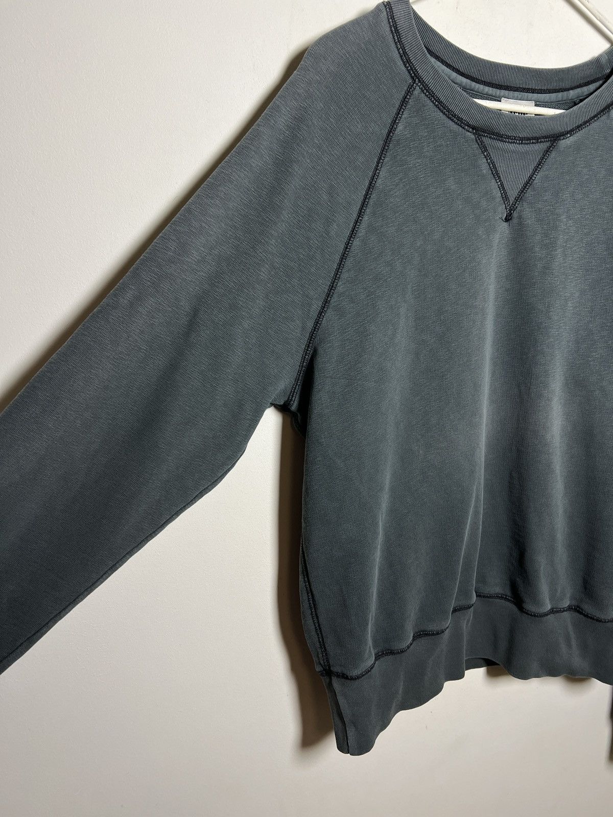 Acne Studios acne y2k washed green crewneck sweatshirt Size US M / EU 48-50 / 2 - 8 Thumbnail