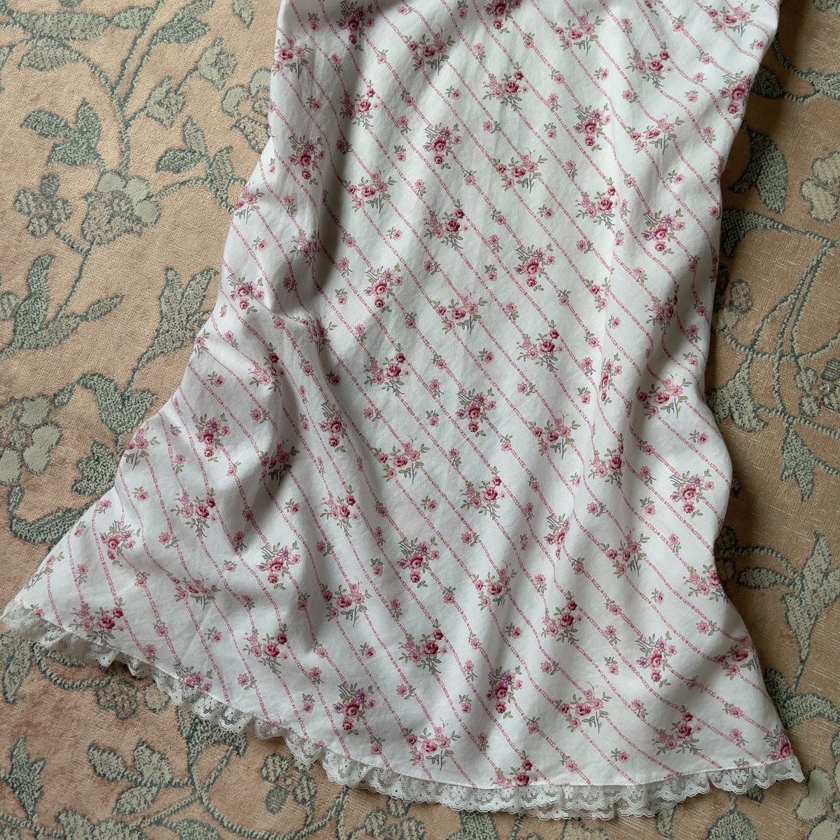 Victoria's Secret Victoria’s Secret White Cotton Floral Slip Dress (M) Size M / US 6-8 / IT 42-44 - 11 Thumbnail