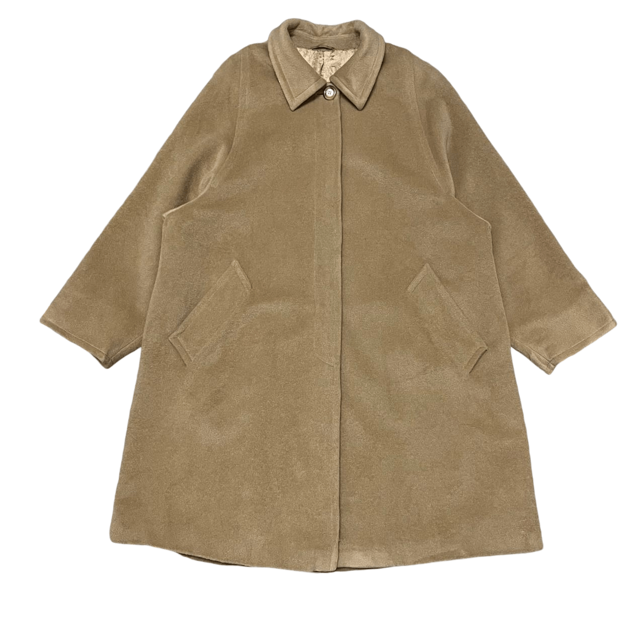 Autumn Cashmere Vintage Marina Rinaldi Made in Italy Wool Cashmere OverCoat Size US L / EU 52-54 / 3 - 1 Thumbnail