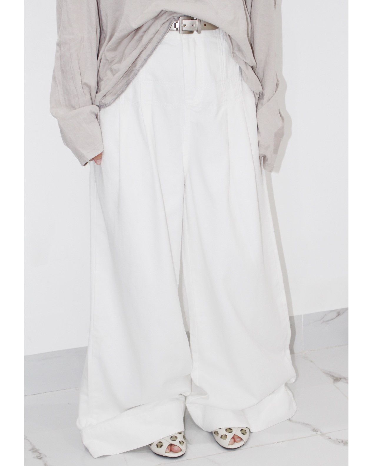 Japanese Brand 2000S JAPANESE MADE WIDE LEG PANTS Size US 30 / EU 46 - 1 Thumbnail
