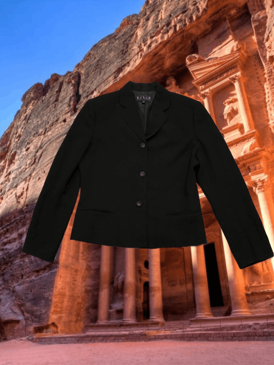 Ralph Lauren Blazer Y2K black Ralph Lauren streetwear Vintage Size L / US 10 / IT 46 - 1 Thumbnail