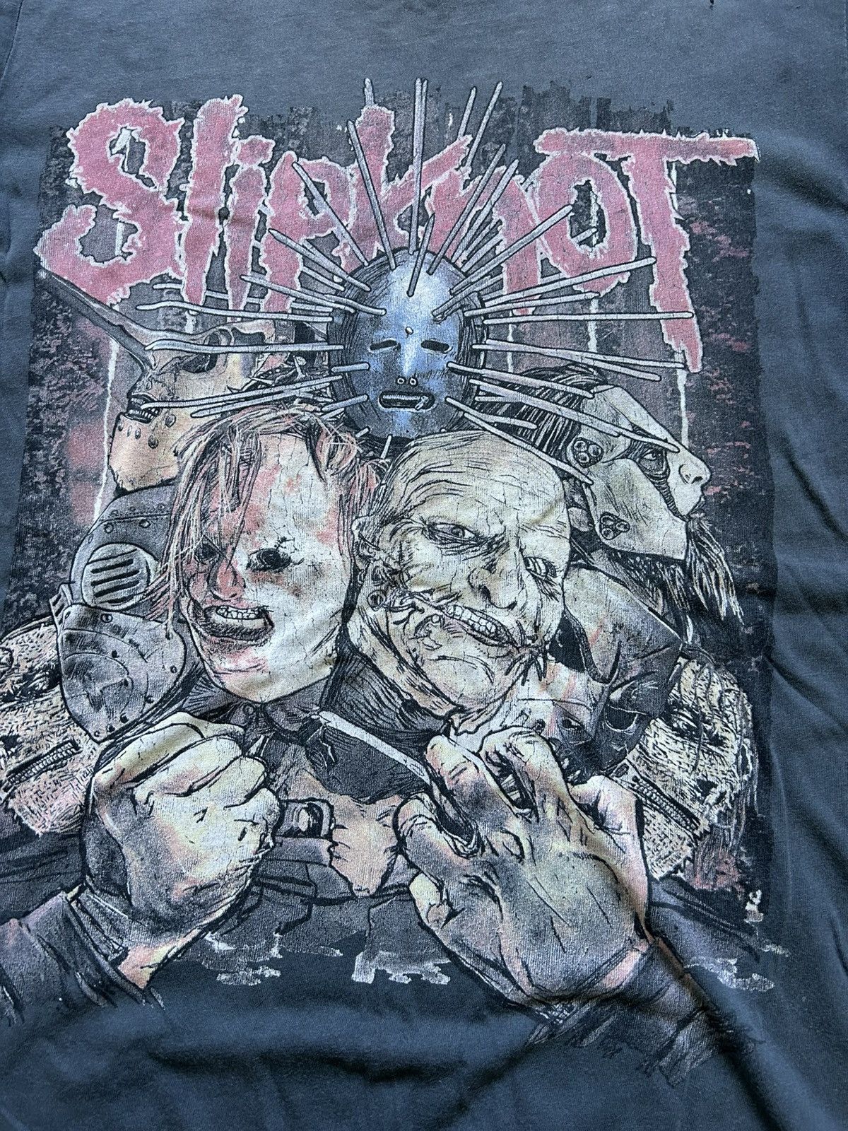 Slipknot Vintage Slipknot Faded Crazy Graphic Print 00s Unisex Size M Size US M / EU 48-50 / 2 - 3 Thumbnail