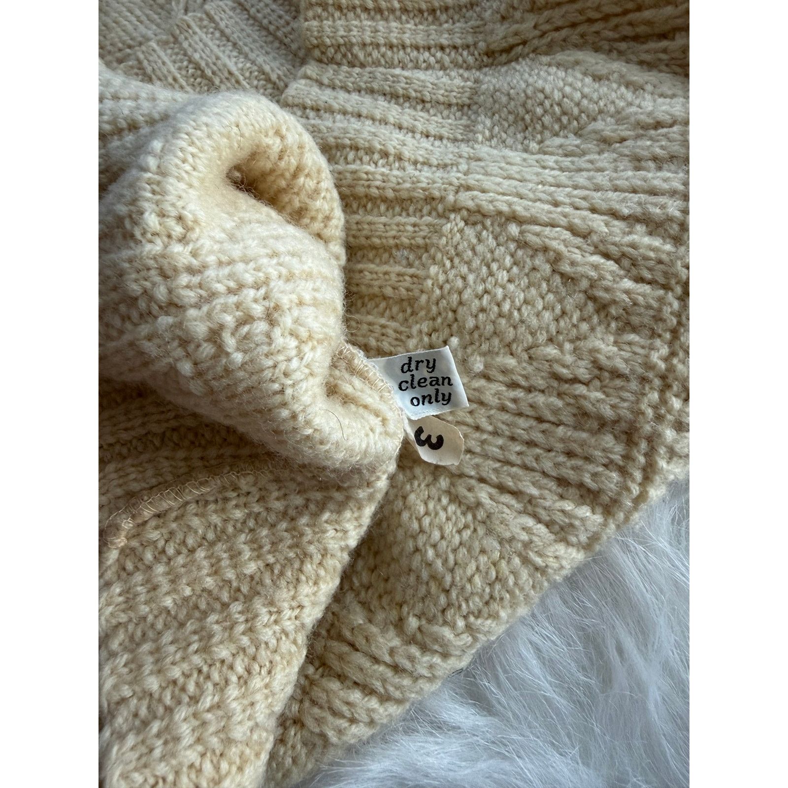 Pendleton VTG Pendleton Wool Sweater L Cream Fisherman Cable Knit USA Size US L / EU 52-54 / 3 - 3 Thumbnail