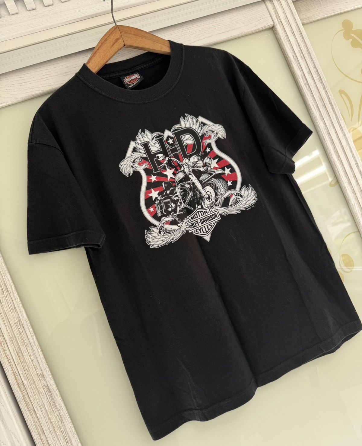 Harley Davidson Vintage Harley Davidson 2004 Chester Double Sided T-shirt Size US L / EU 52-54 / 3 - 6 Thumbnail