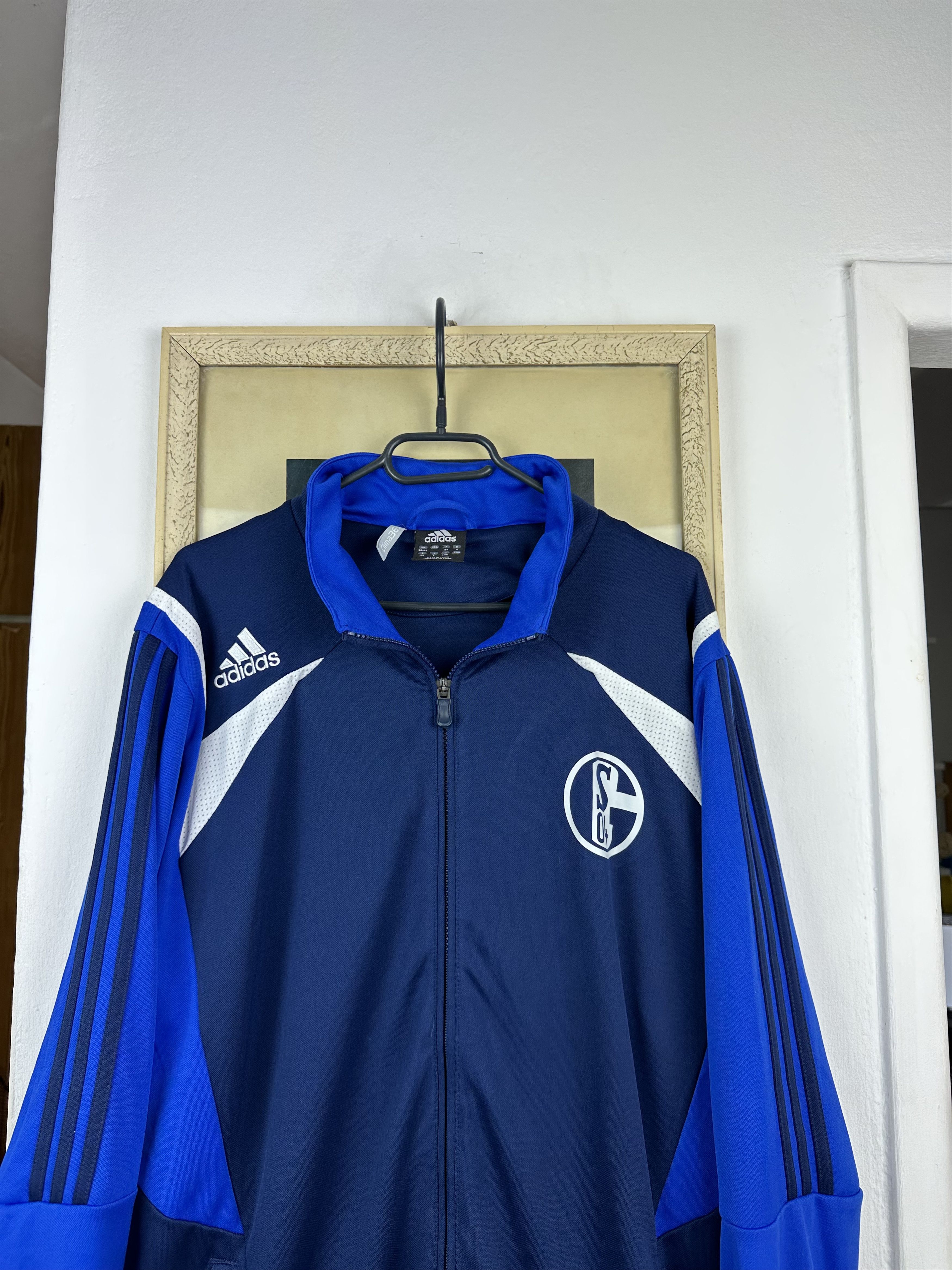 Adidas × Vintage Vintage FC Schalke 04 Football Jacket Soccer Track Top Size US XXL / EU 58 / 5 - 2 Thumbnail