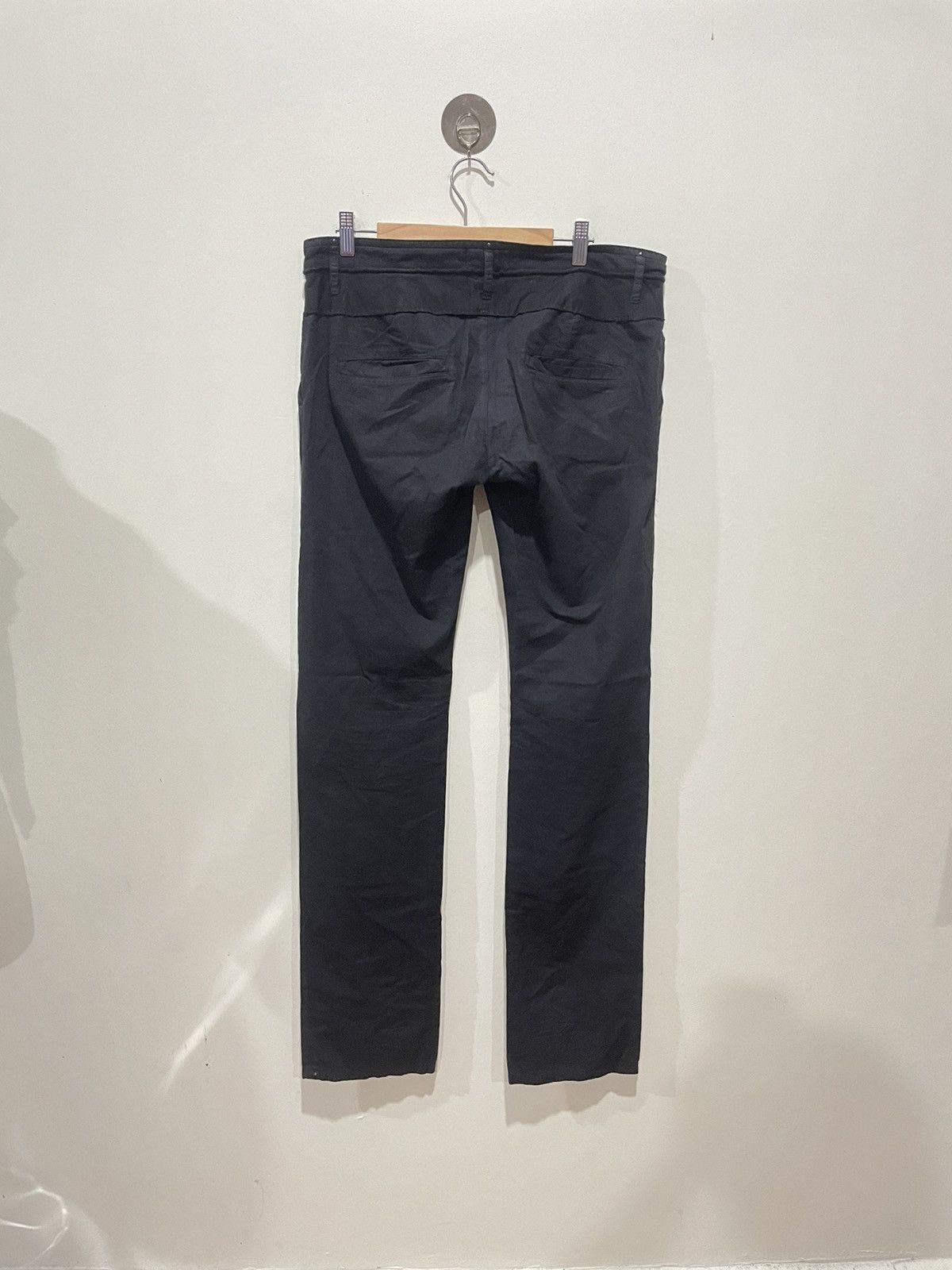 0044 Paris 0044 Paris Straight cut black pants Size 34" / US 12 / IT 48 - 2 Thumbnail