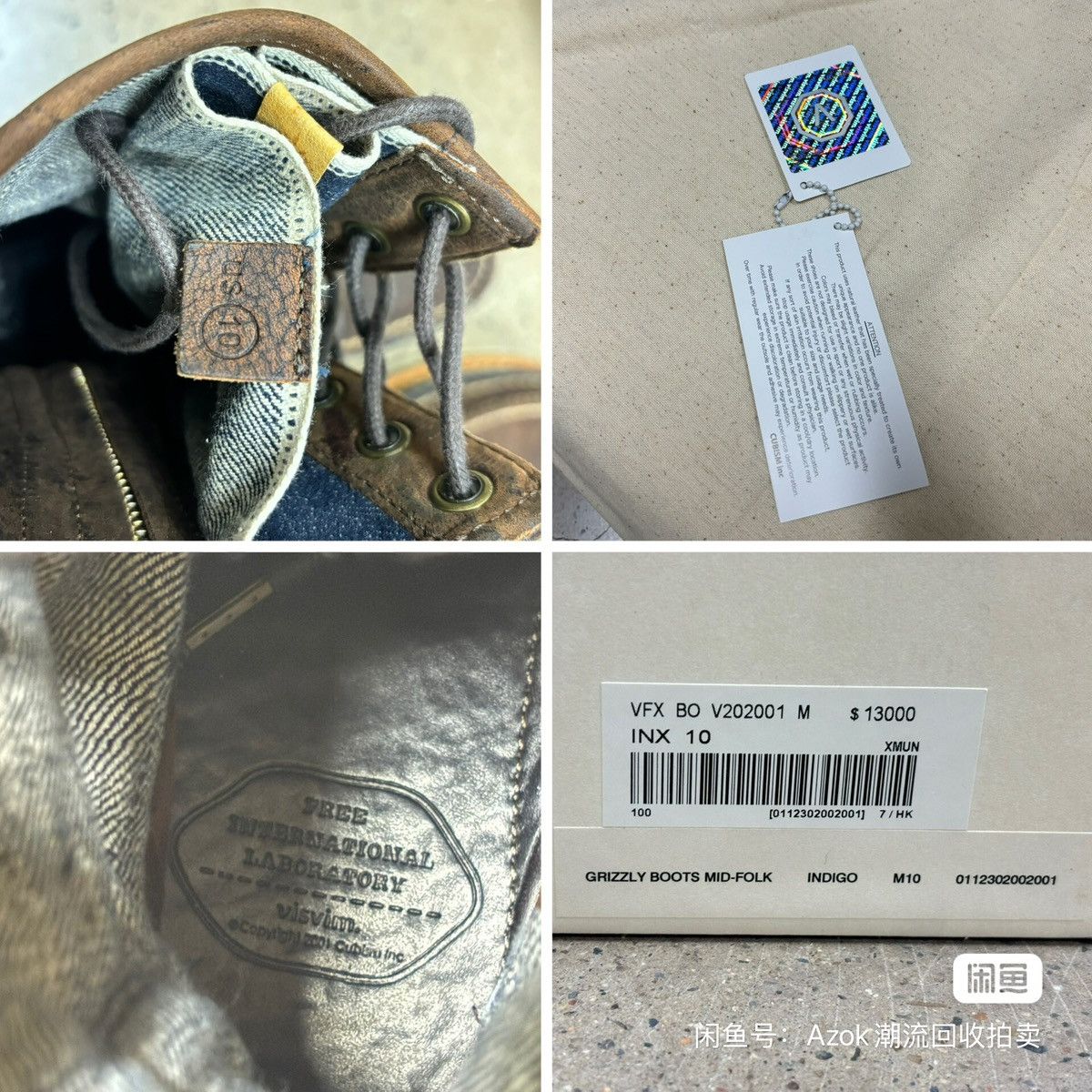 Visvim Visvim Grizzly Boots Folk Indigo Size US 10 / EU 43 - 3 Thumbnail