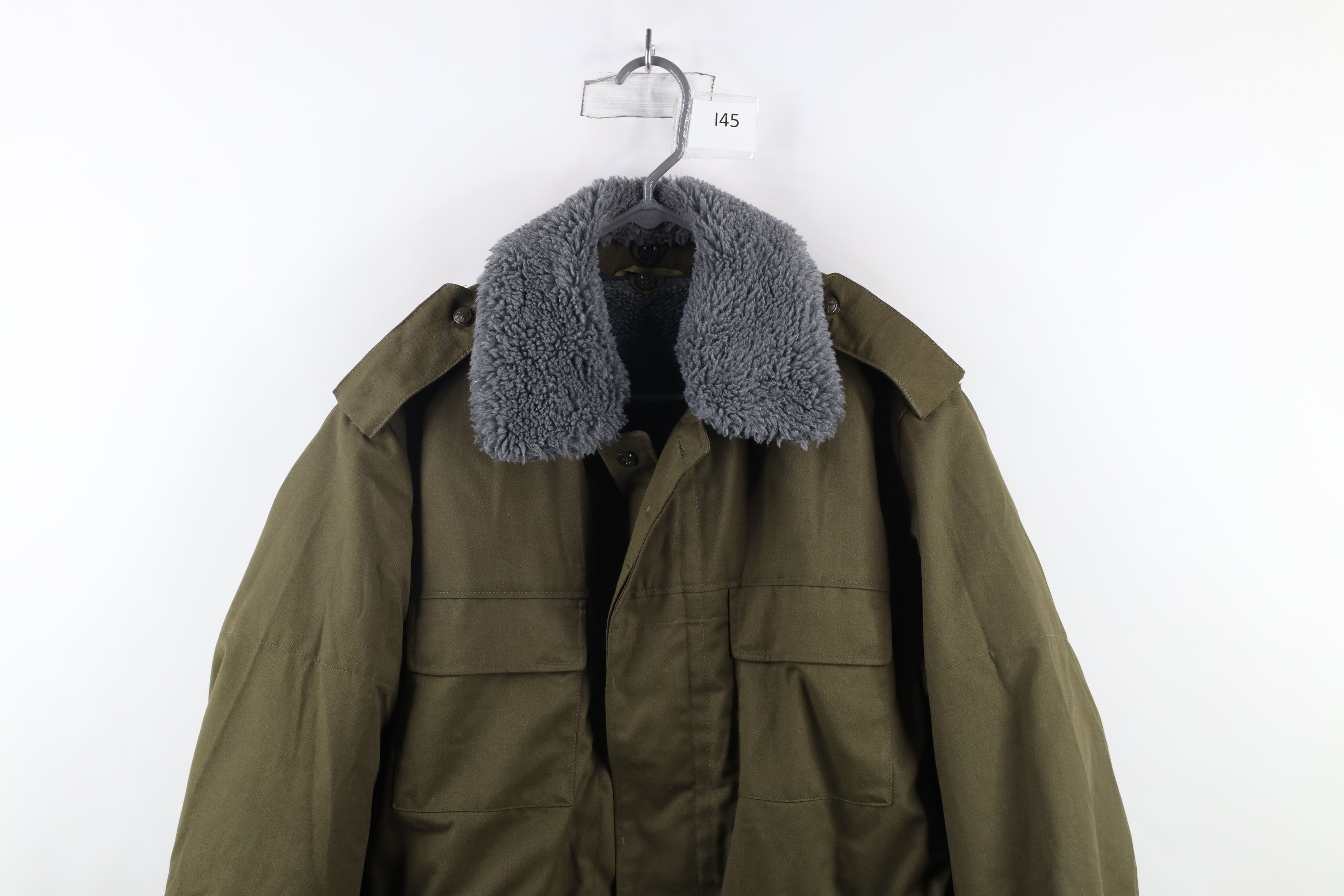 Vintage Vintage 90s Lined Field Combat Parka Jacket Coat Green Size US XL / EU 56 / 4 - 2 Thumbnail