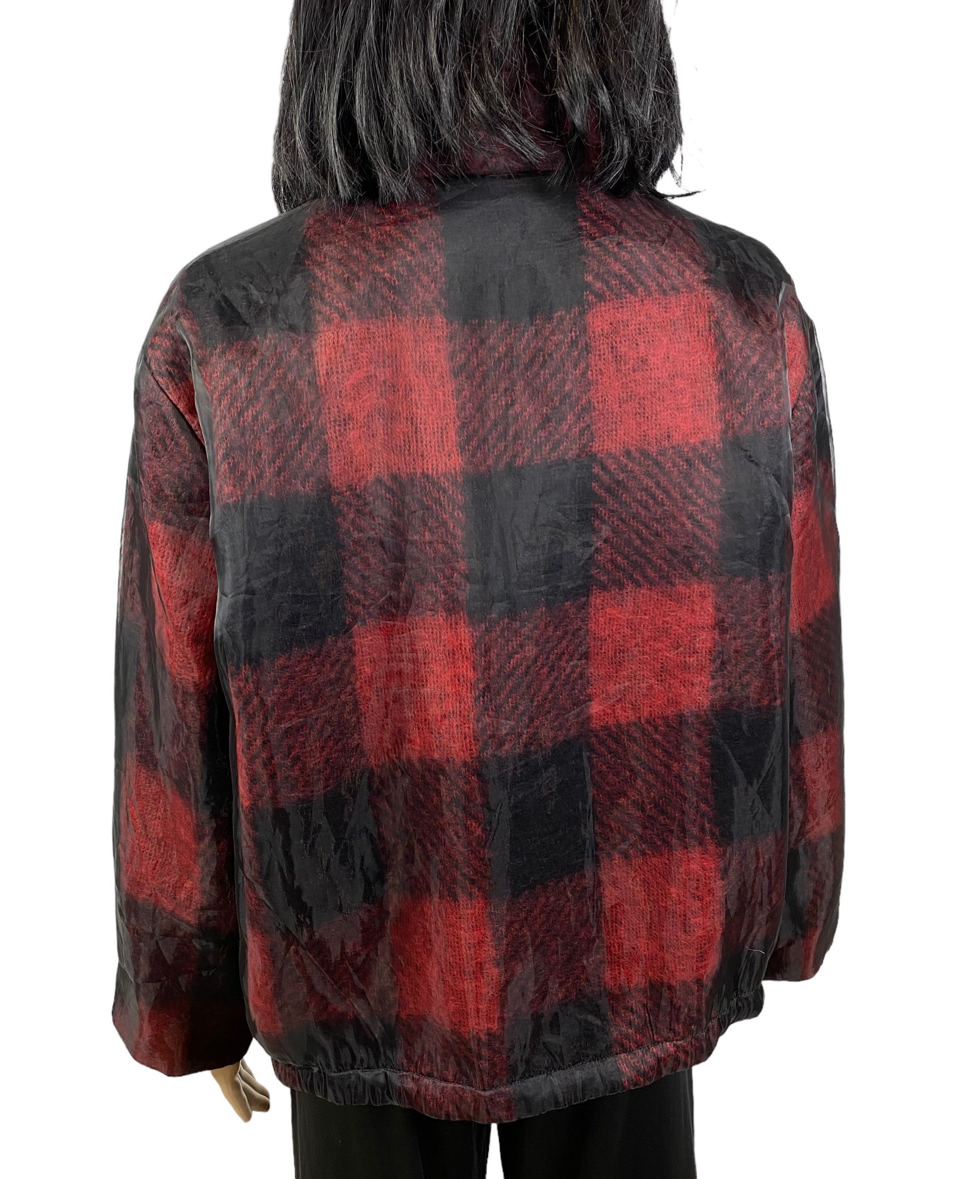 Other Marc Cain Checkered Jacket Wool-Mohair Outside Mesh size 4 Size L / US 10 / IT 46 - 4 Thumbnail