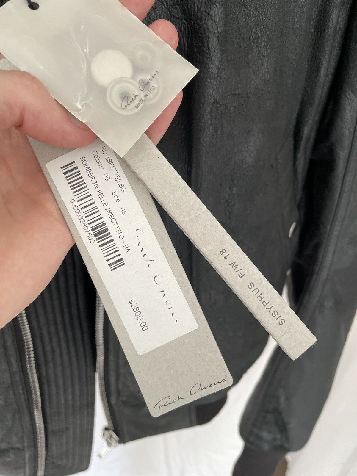 Rick Owens Rick Owens Sisyphus Lambskin Bomber Jacket Size US M / EU 48-50 / 2 - 11 Thumbnail
