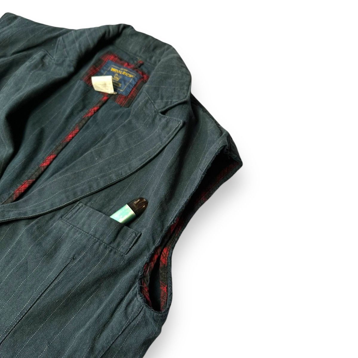Woolrich Woolen Mills VINTAGE CUSTOM WOOLRICH STRIPES BUTTON UP VEST Size US L / EU 52-54 / 3 - 6 Thumbnail