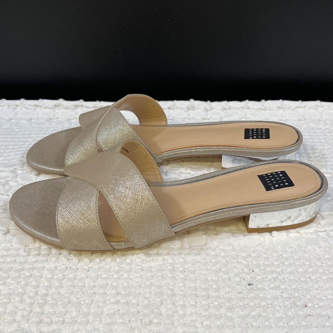 White House Black Market White House Black Market Women's Beige Shoes/Sandals Sz 9M S Size US 9 / IT 39 - 4 Thumbnail