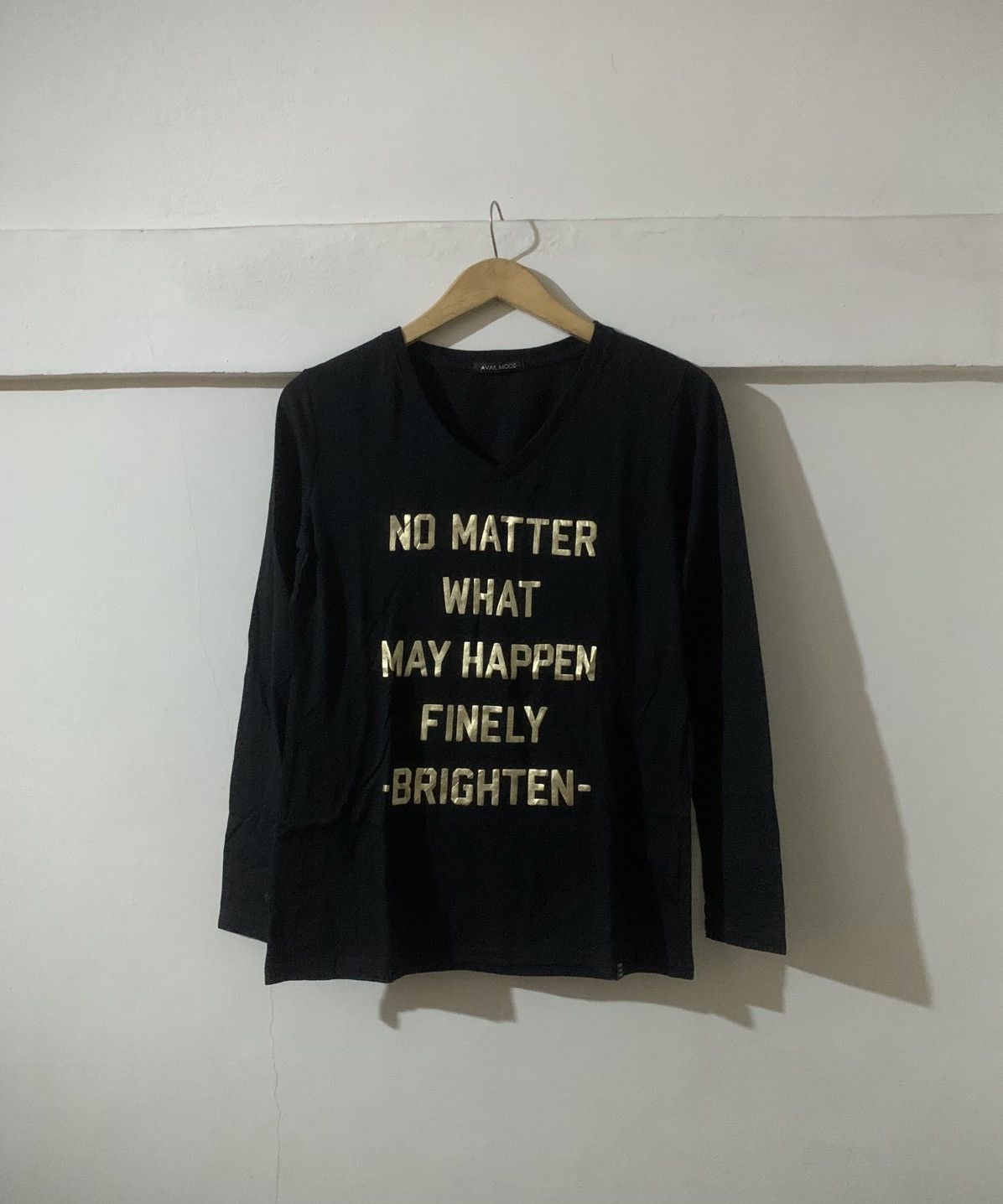 Japanese Brand Japanese AvailMode Poem LongSleeve quote tee Shirt Size US L / EU 52-54 / 3 - 1 Thumbnail