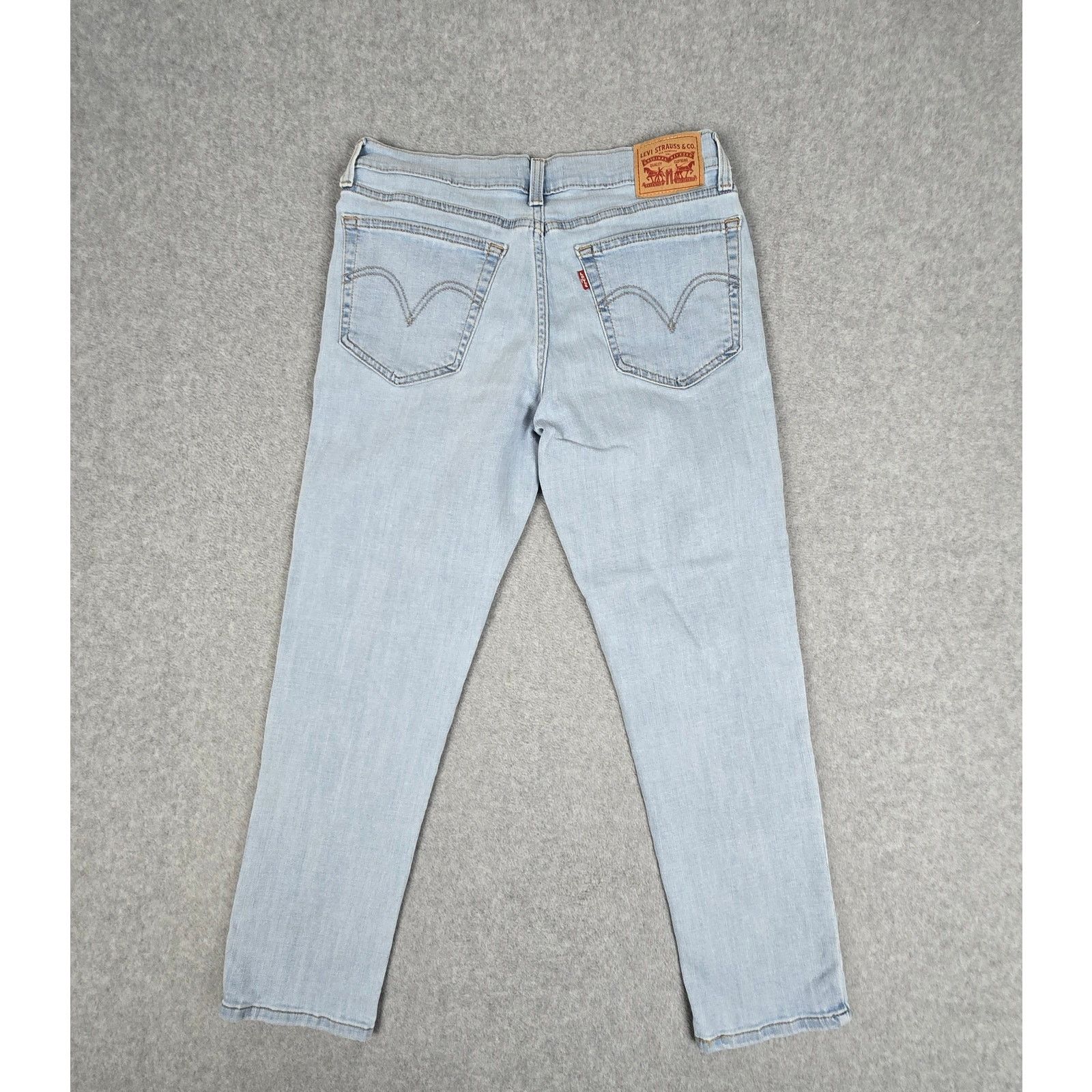 Levi's Levi's Womens 29x27 Boyfriend Jeans Light Wash Size 29" - 3 Thumbnail