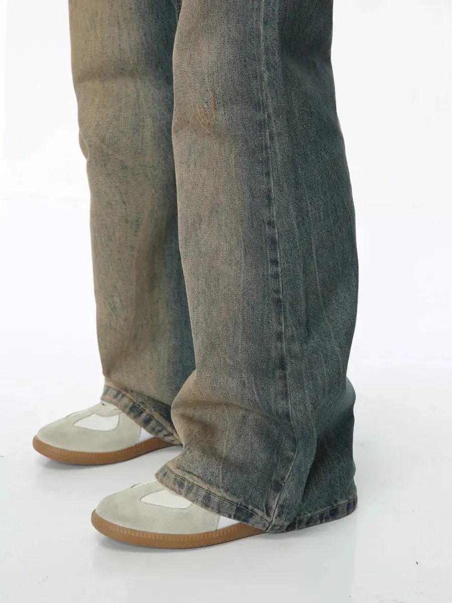 Japanese Brand Retro loose high street micro flared jeans Size US 32 / EU 48 - 4 Thumbnail
