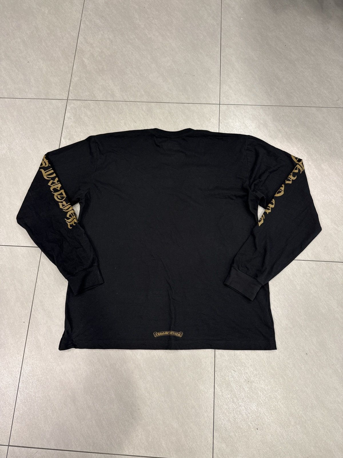 Chrome Hearts Chrome Hearts Black Olive Neck Logo Long Sleeve Size US XXL / EU 58 / 5 - 2 Thumbnail
