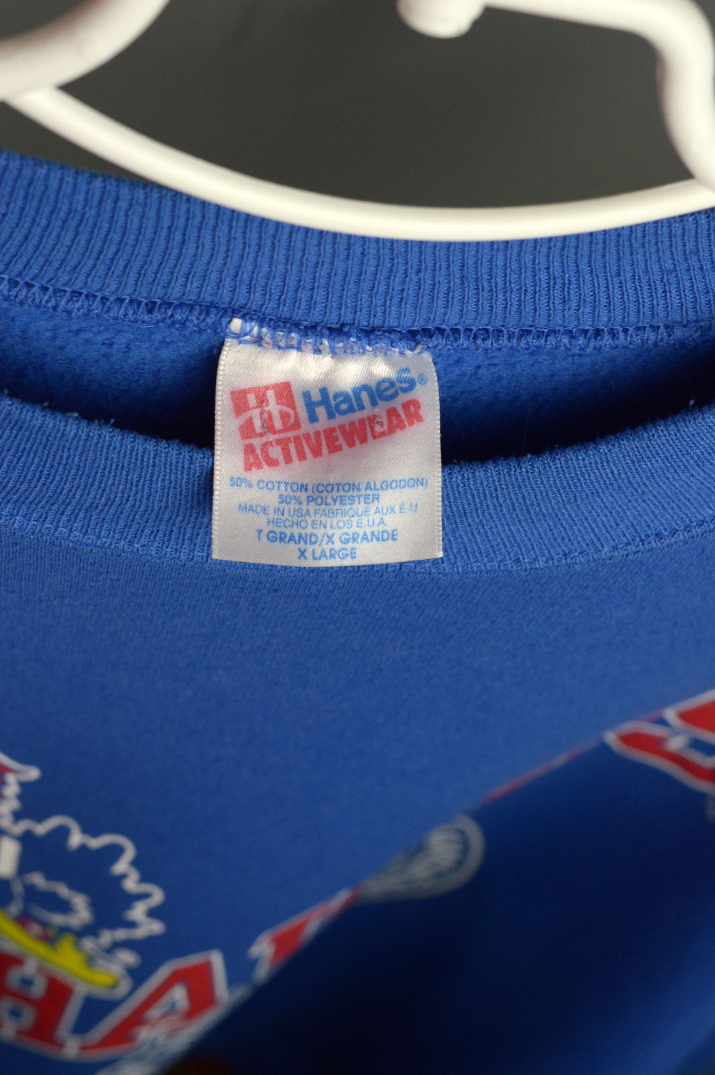 Hanes × Vintage Vintage Jayhawks 90s sweatshirt Size US XL / EU 56 / 4 - 4 Thumbnail