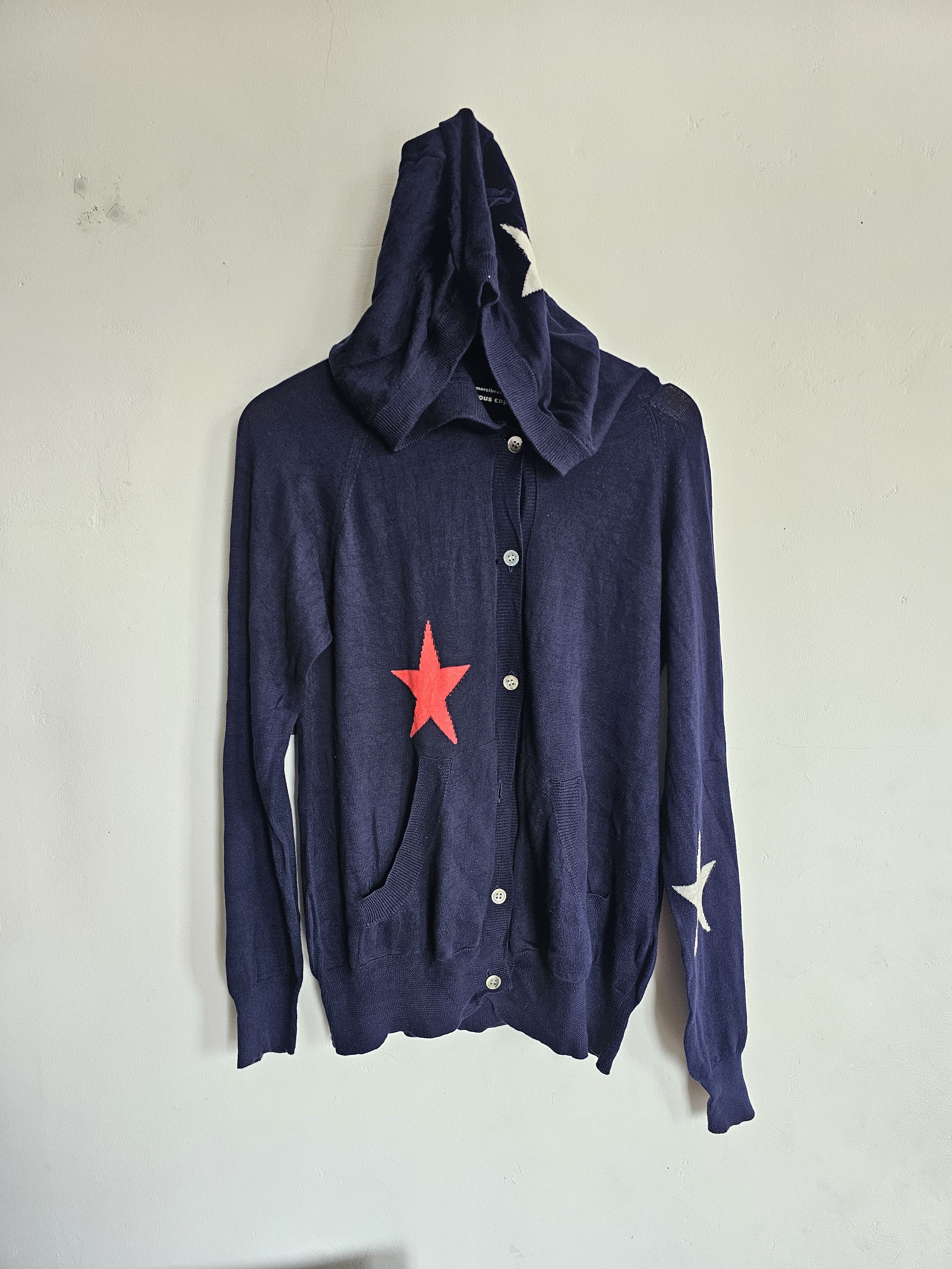 mercibeaucoup Mercibeaucoup Ear Hoodie Button Knitted Size US M / EU 48-50 / 2 - 1 Thumbnail