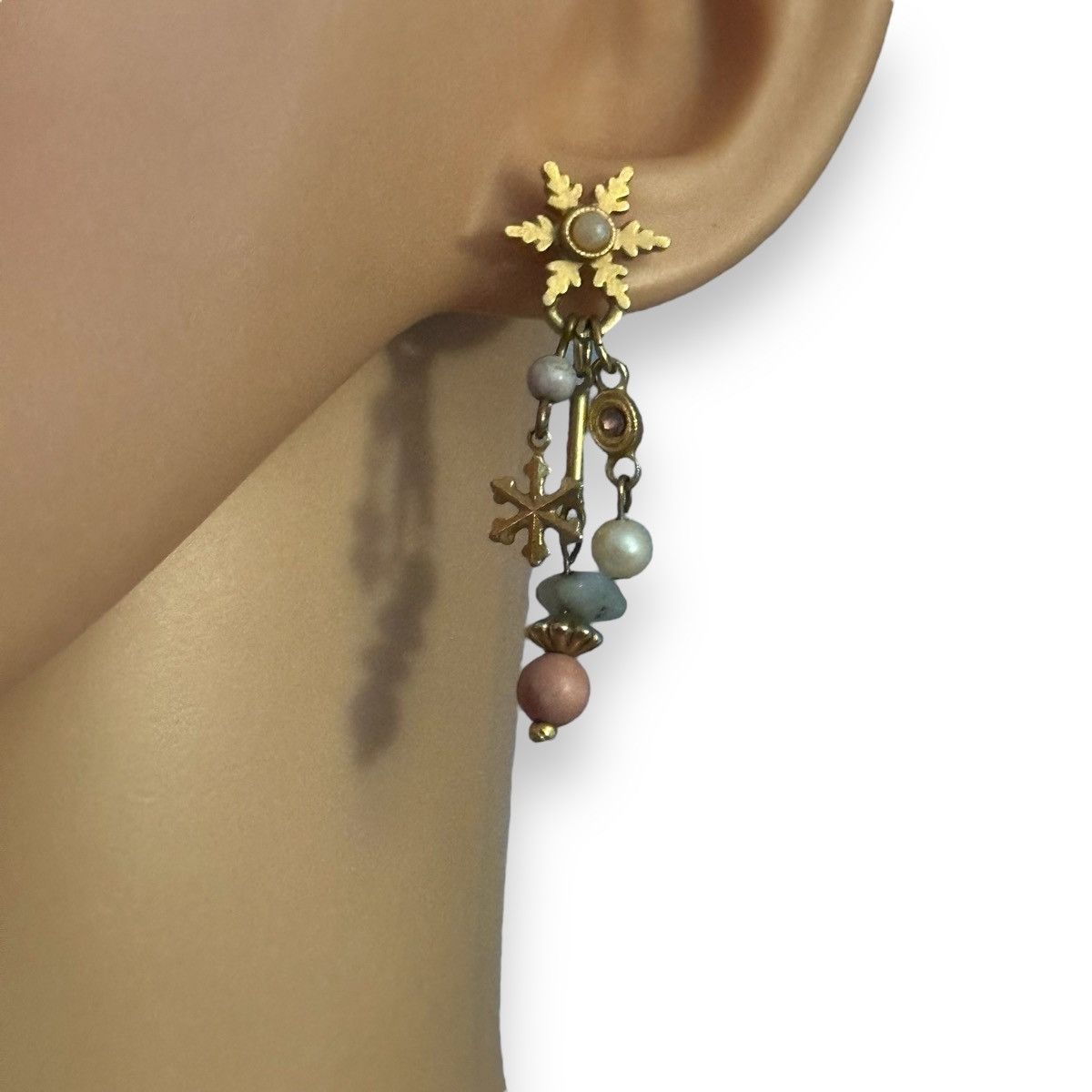 Other Snowflake dangle post earrings Size ONE SIZE - 2 Thumbnail