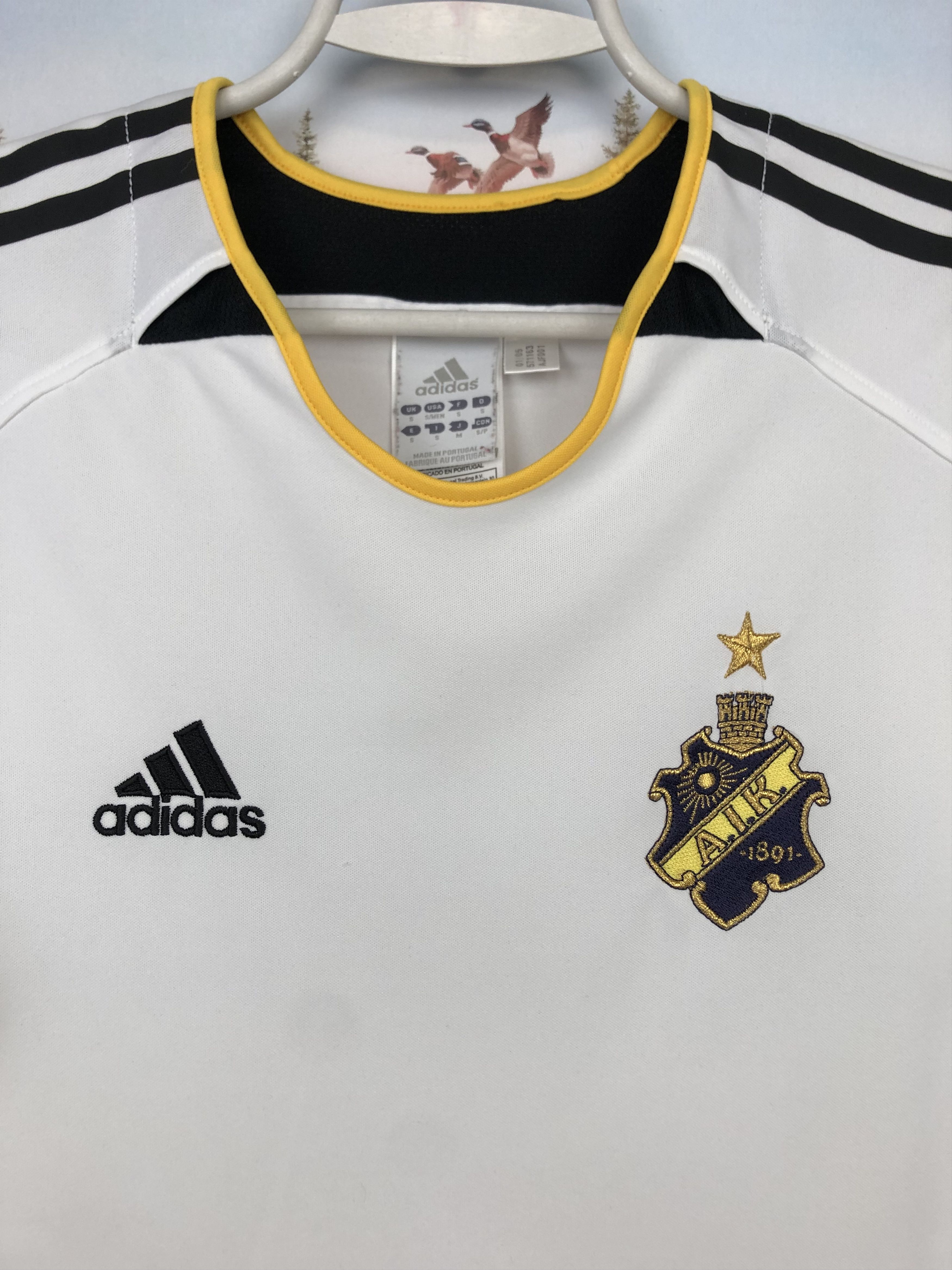 Adidas AIK Fotboll Shirt football shirt Soccer Adidas Jersey Trikot Size US S / EU 44-46 / 1 - 3 Thumbnail