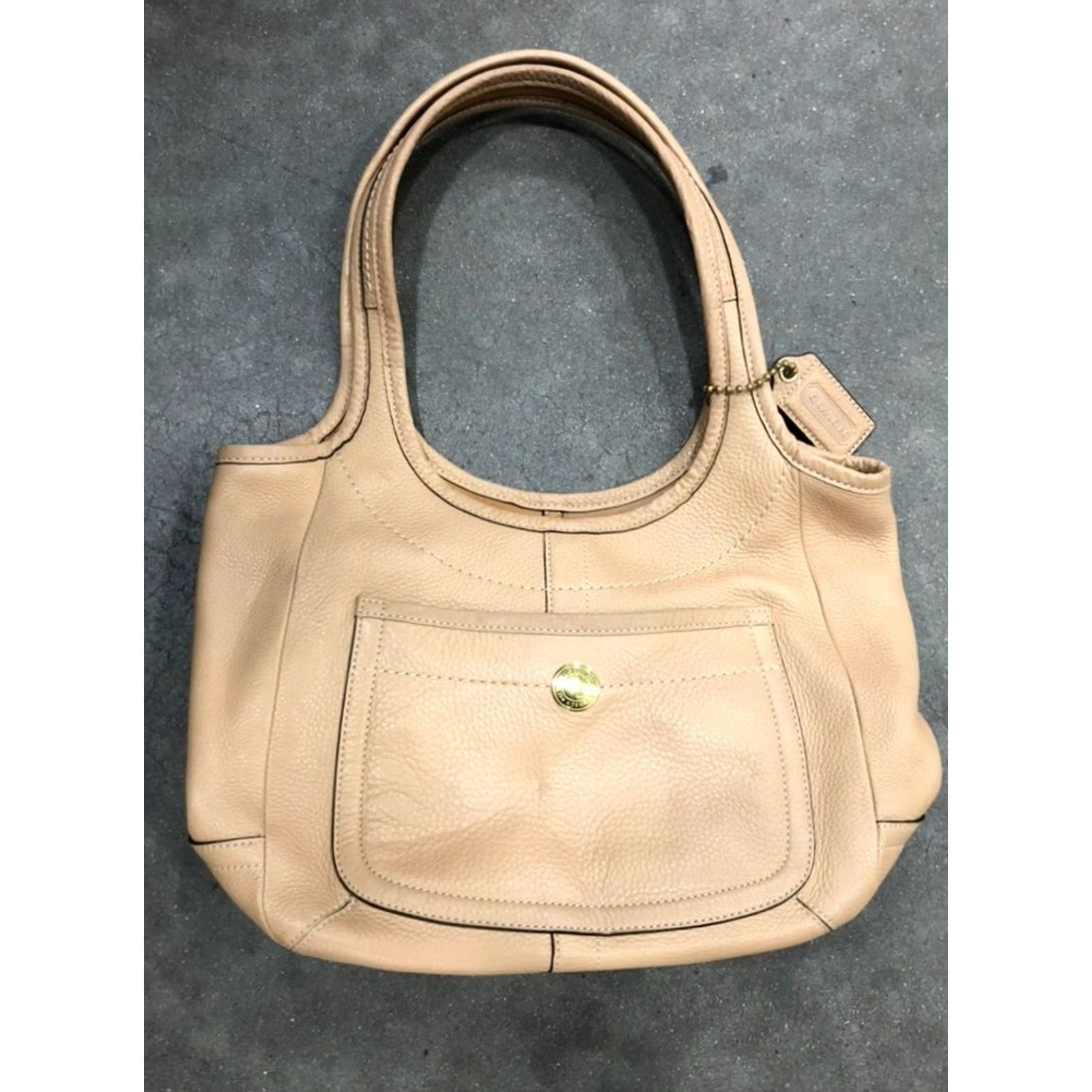 Coach VINTAGE COACH Leather Tote Bag Hob Creme Medium Womens Bag Size ONE SIZE - 2 Thumbnail