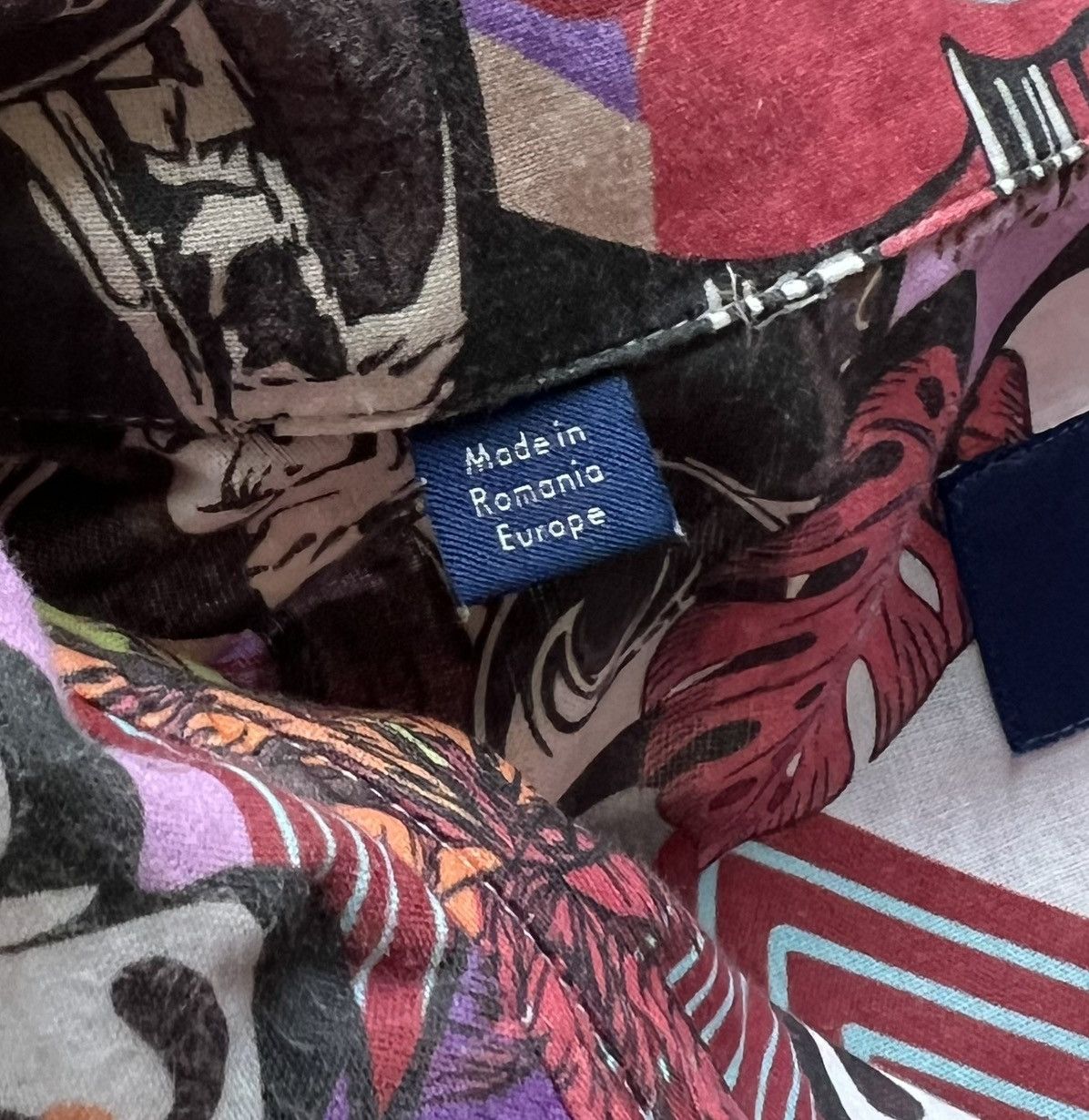 Eton × Vintage Vintage Eton Jazz Band Print Button Up Shirt Short Sleeve Size US XXL / EU 58 / 5 - 7 Thumbnail