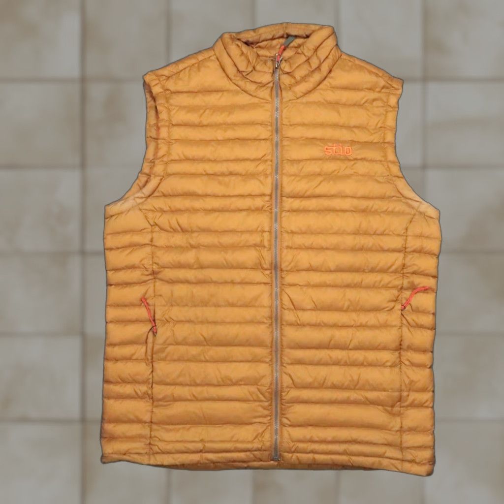 Vintage VINTAGE Stio Vest Mens Small Brown Down Puffer Zip Full Pocket Pertex Nylon Softshell Mid-Length Size US M / EU 48-50 / 2 - 1 Thumbnail
