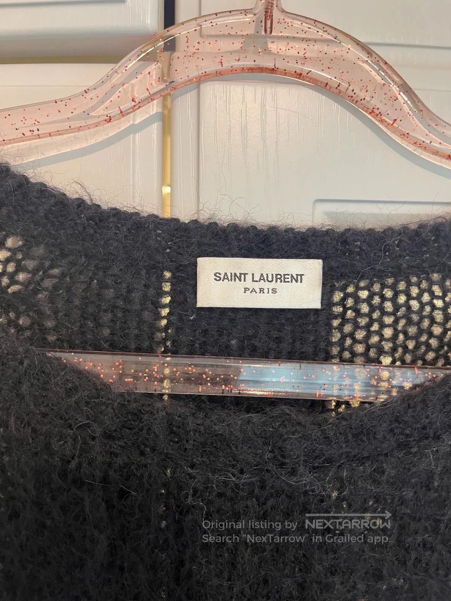 Saint Laurent Paris YSL 2022 Mohair Blend Sweater. Size XL / US 12-14 / IT 48-50 - 3 Thumbnail