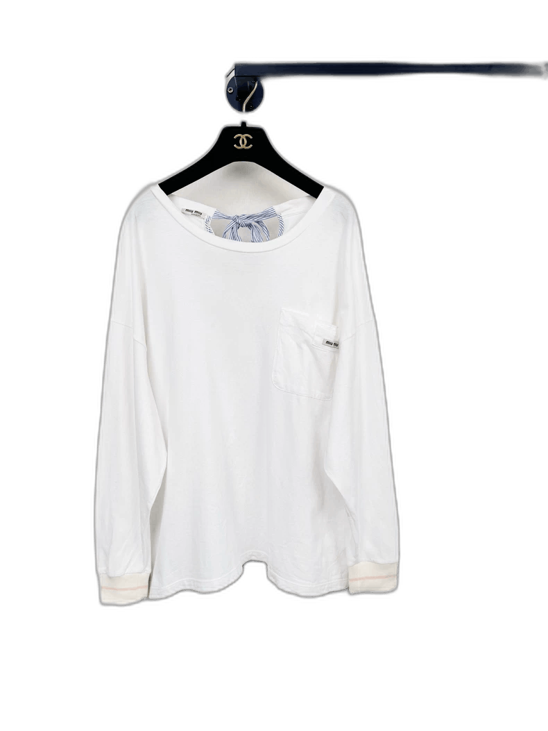 Prada Miumiu Long Sleeve Top Size S Size S / US 4 / IT 40 - 1 Thumbnail