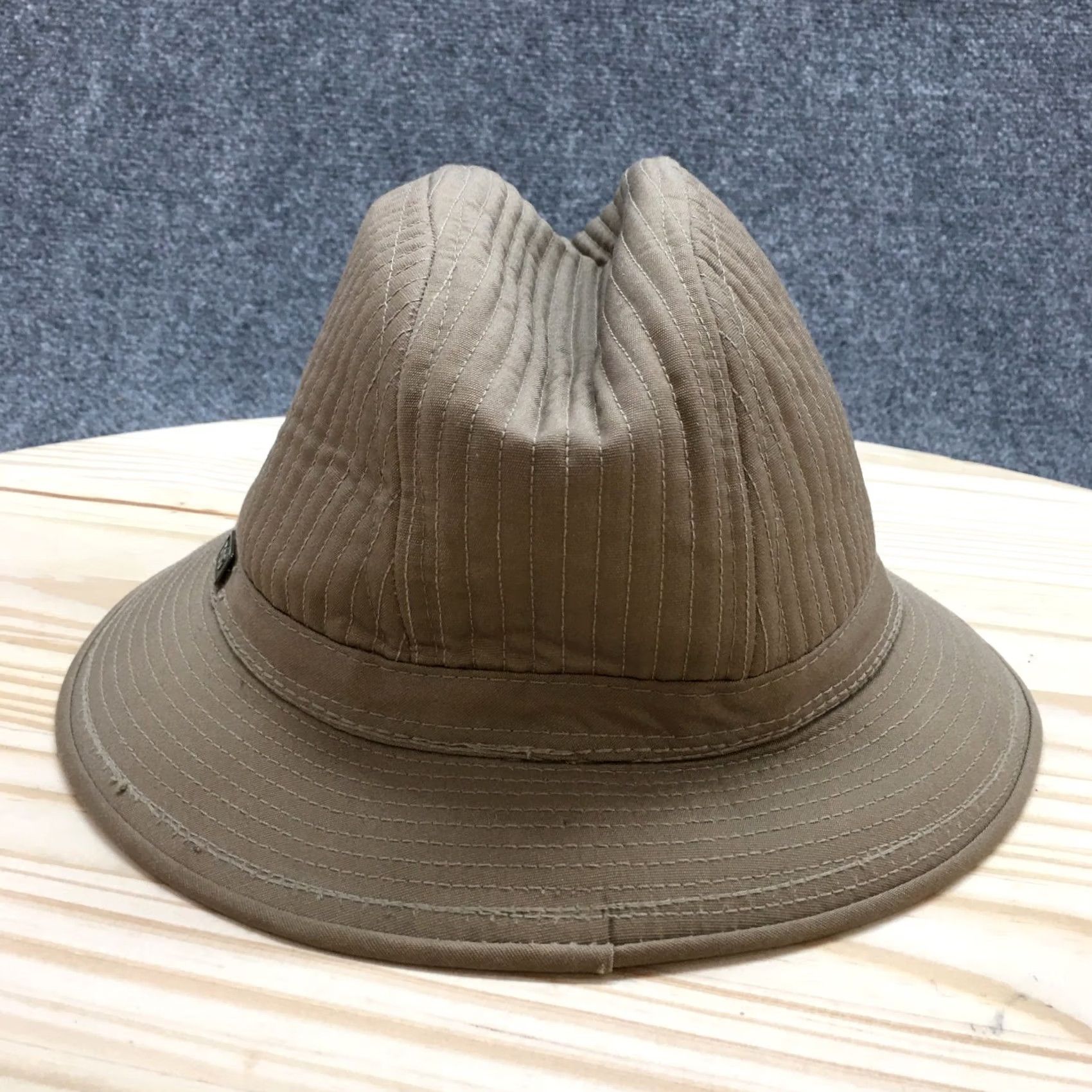 London Fog VINTAGE London Fog Fedora Hat Unisex Brown Medium Rain Size ONE SIZE - 7 Thumbnail
