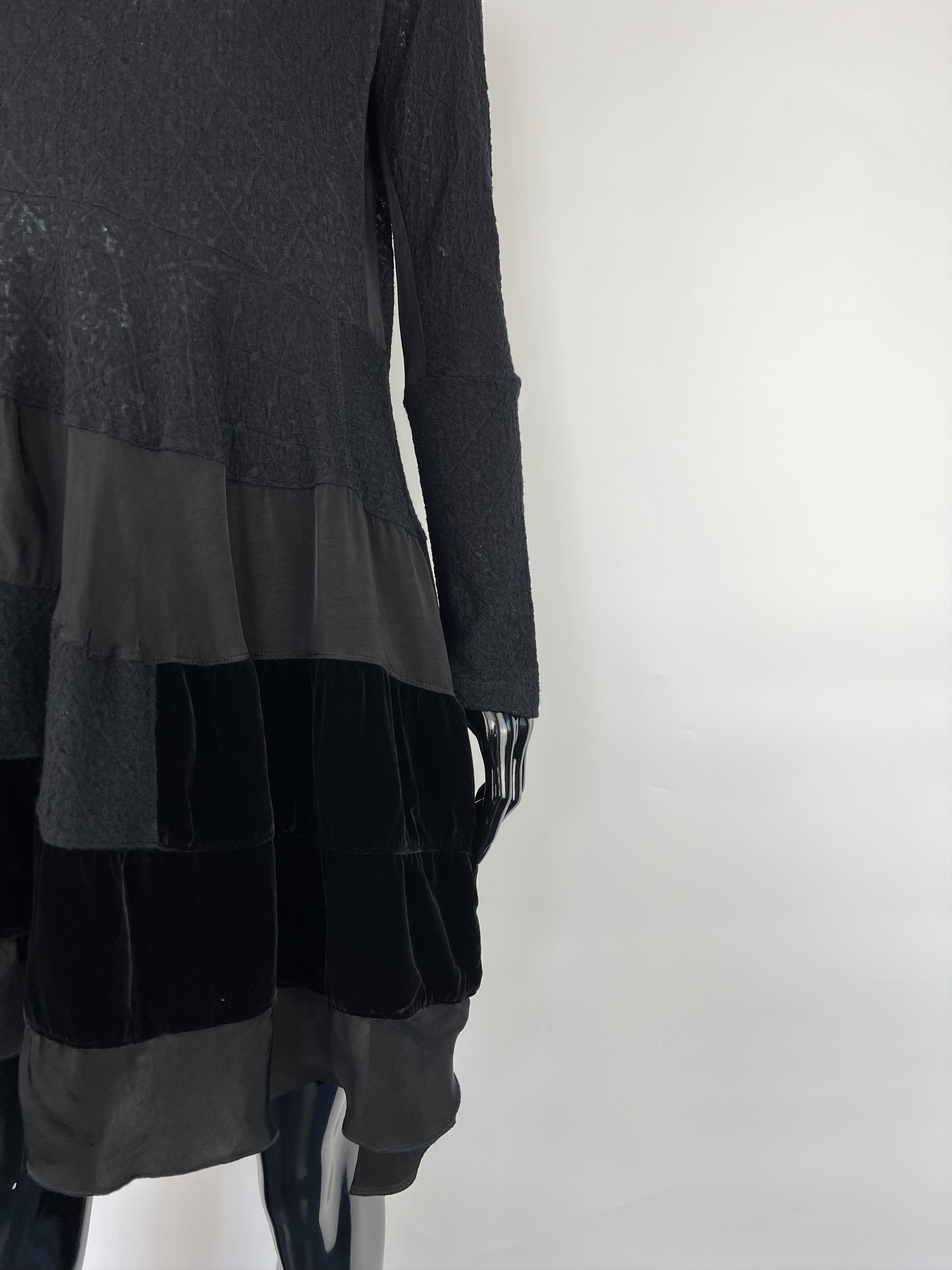 Other High Knit Black Asymmetrical Dress Size S Size S / US 4 / IT 40 - 7 Thumbnail