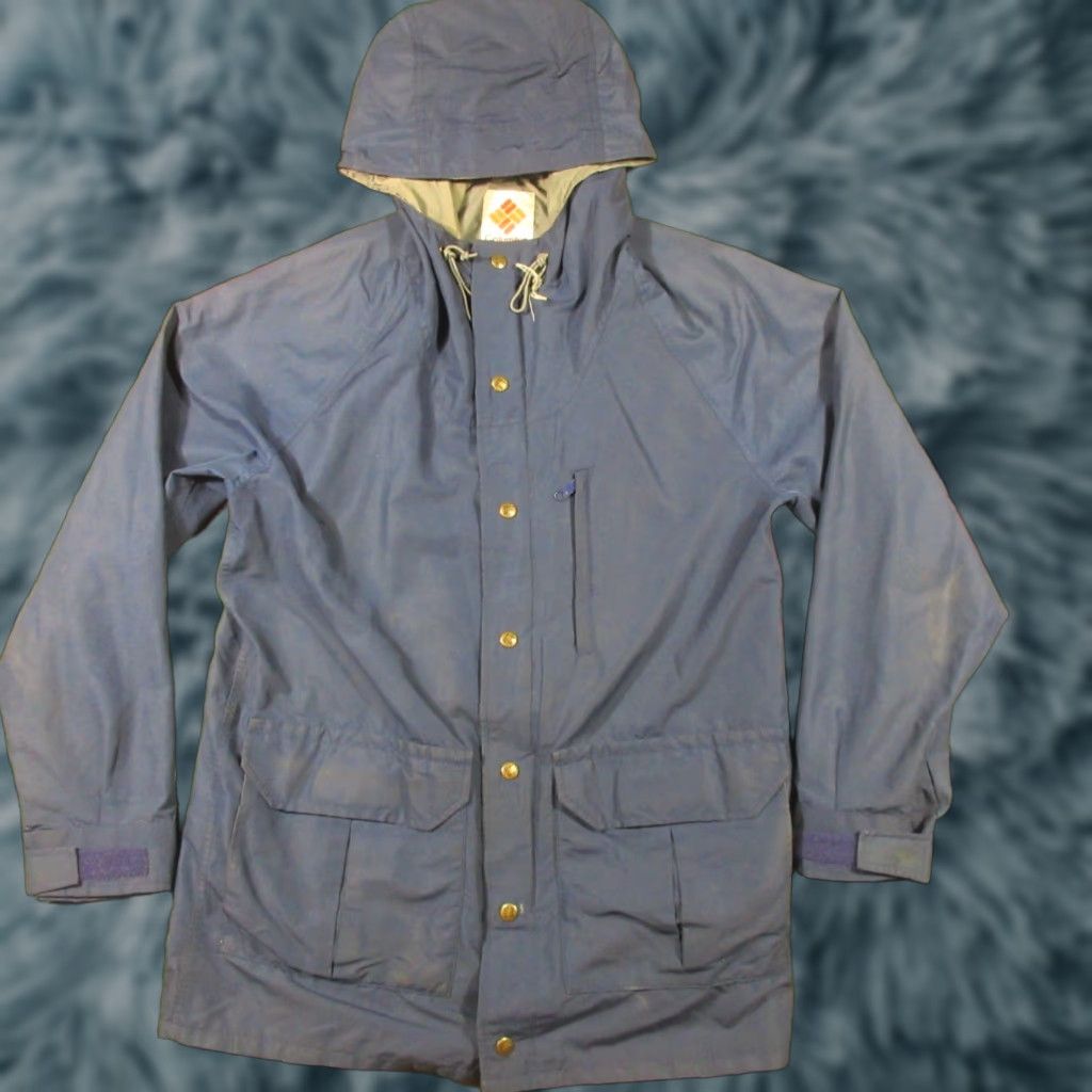 Vintage VINTAGE Columbia Parka Jacket Men’s M Blue Ski Hooded Pockets 70s Nylon Windproof Water Resistant Full Zip Insulated Mid-Length Regular Size Size US M / EU 48-50 / 2 - 1 Thumbnail