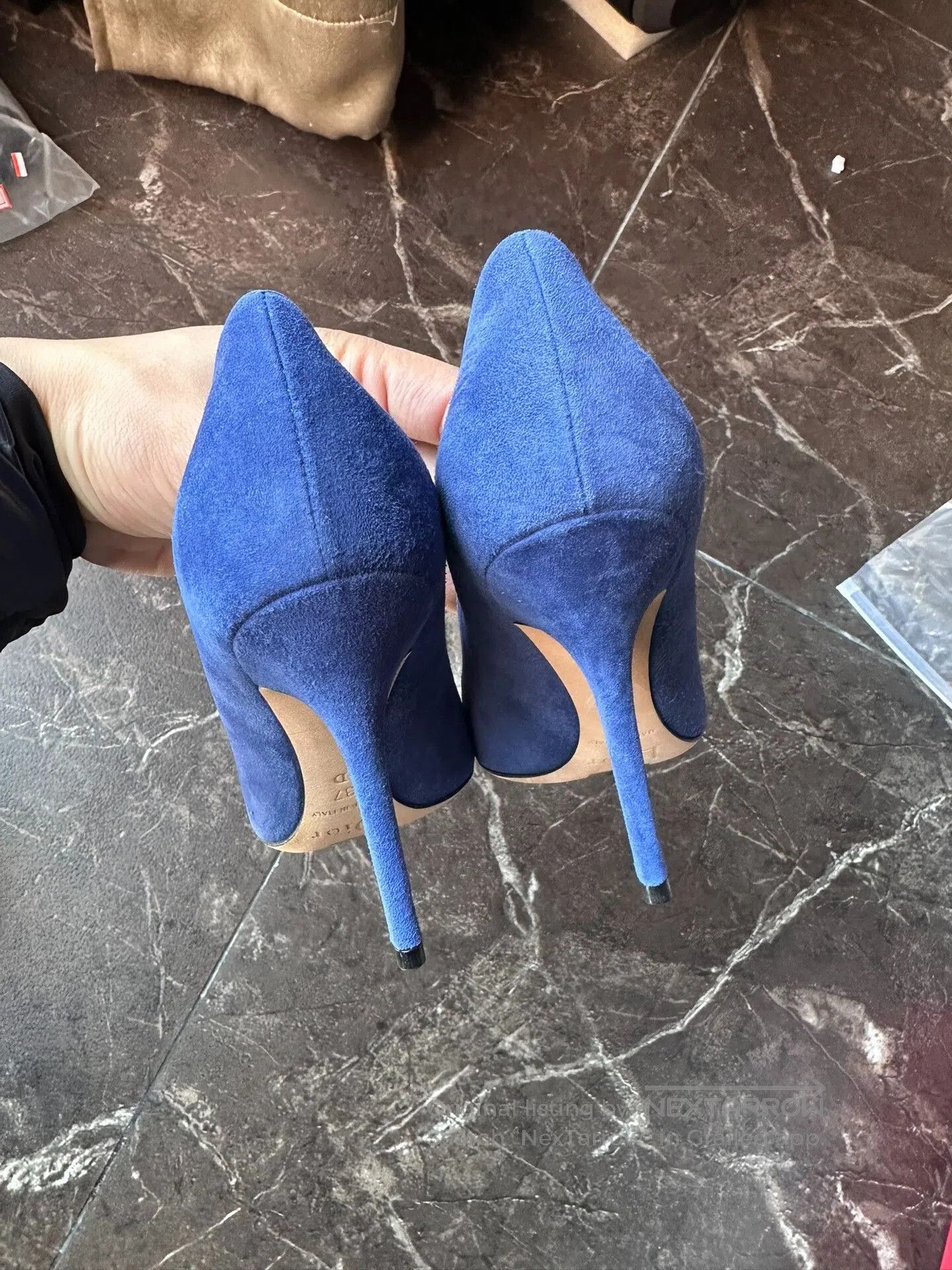 Dior Dior Blue Suede High Heels. Size US 6 / IT 36 - 6 Thumbnail