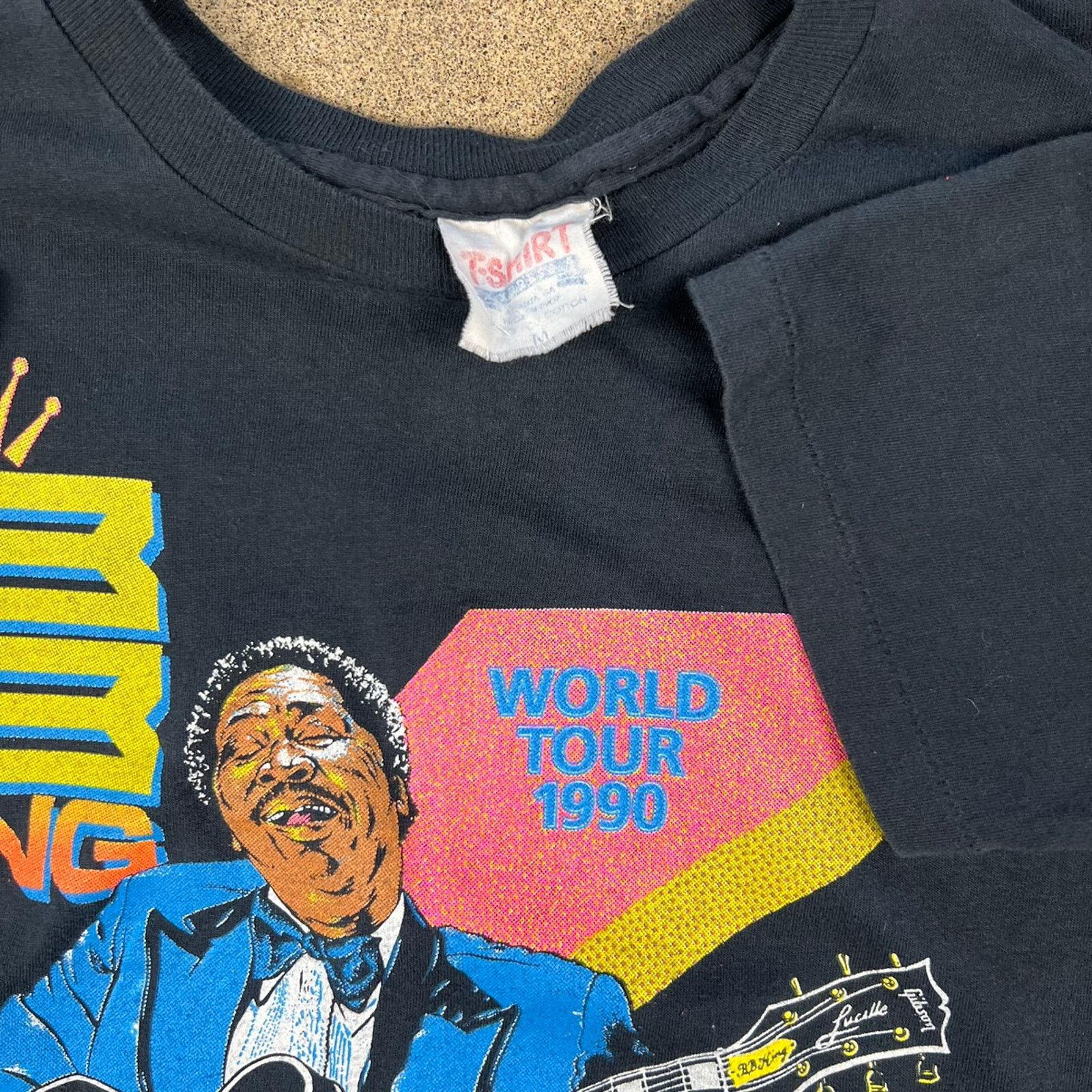 Vintage Vintage 1990 BB King world tour single stitch shirt. size M Size US M / EU 48-50 / 2 - 2 Thumbnail