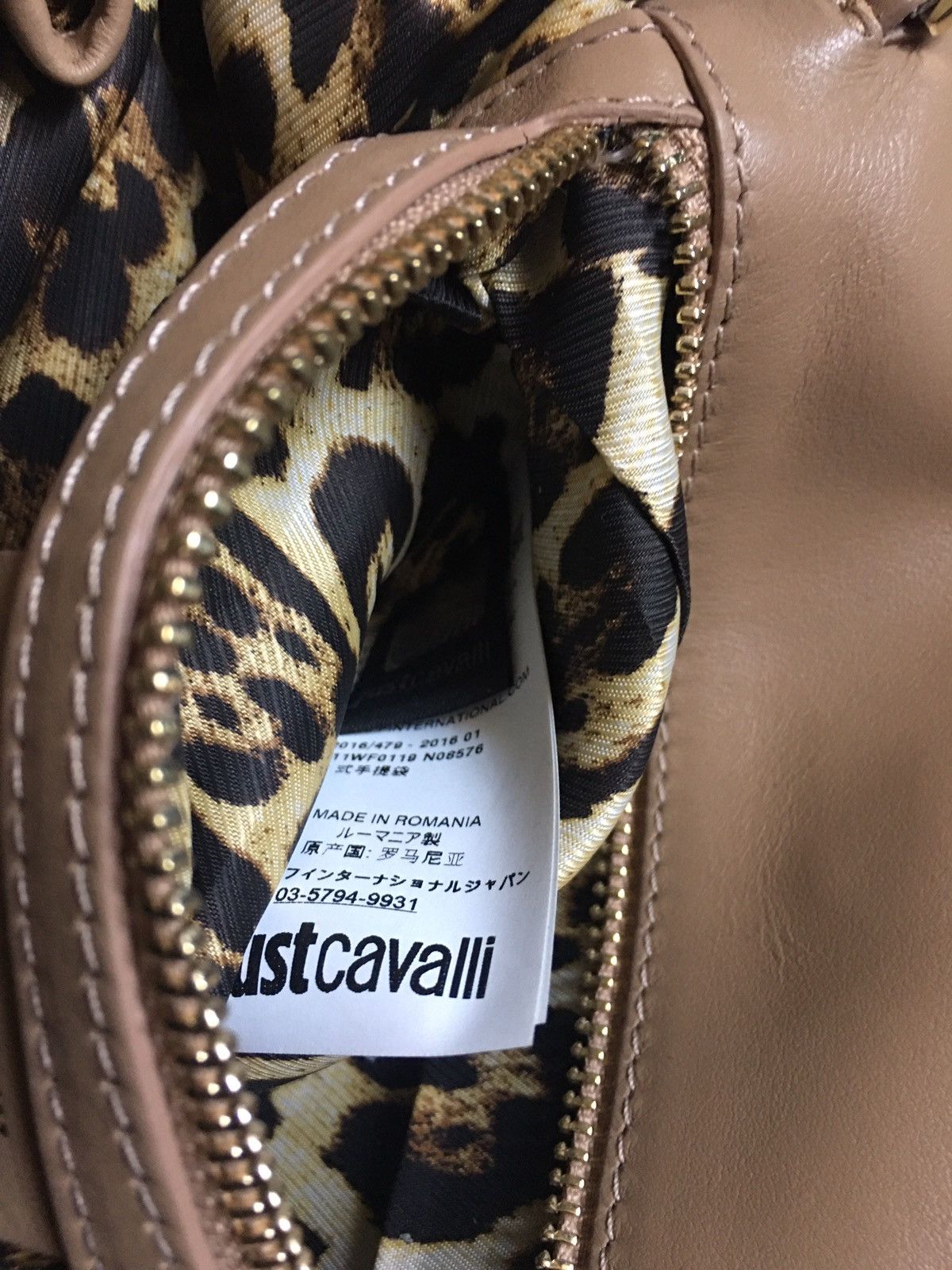Just Cavalli Just Cavalli Snake Head Design Leather Clutch Handle Bag Size ONE SIZE - 11 Thumbnail