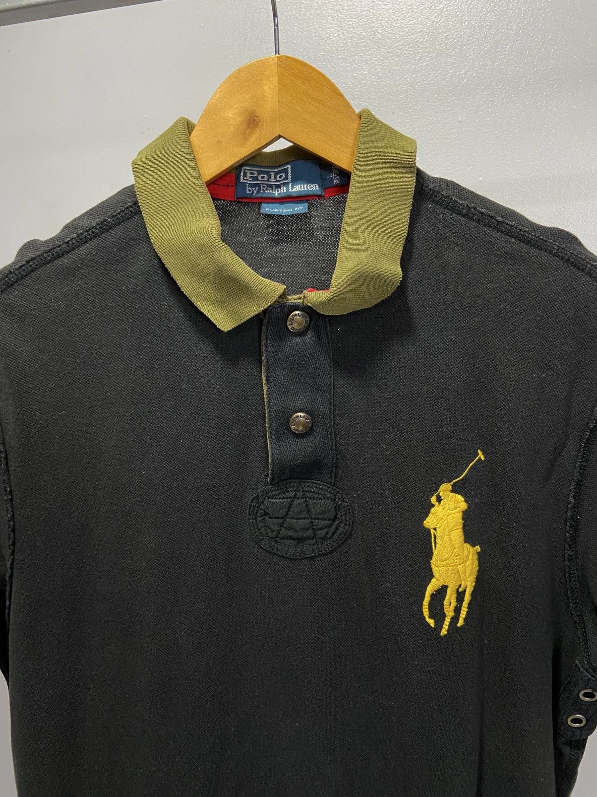 Polo Ralph Lauren Polo Ralph Lauren Big Pony Polo Custom Fit Size US L / EU 52-54 / 3 - 3 Thumbnail