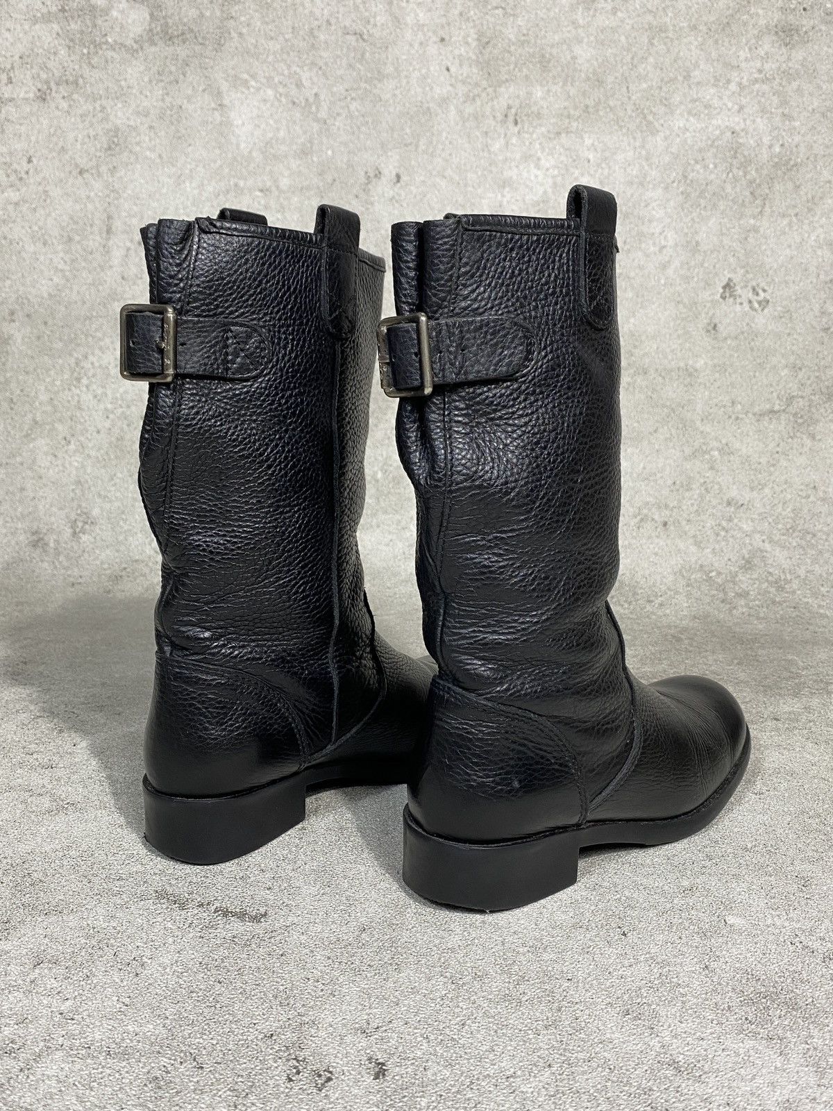 agnes b. 2000’s Agnes B. Riding Black Leather Boots Size US 8.5 / IT 38.5 - 3 Thumbnail