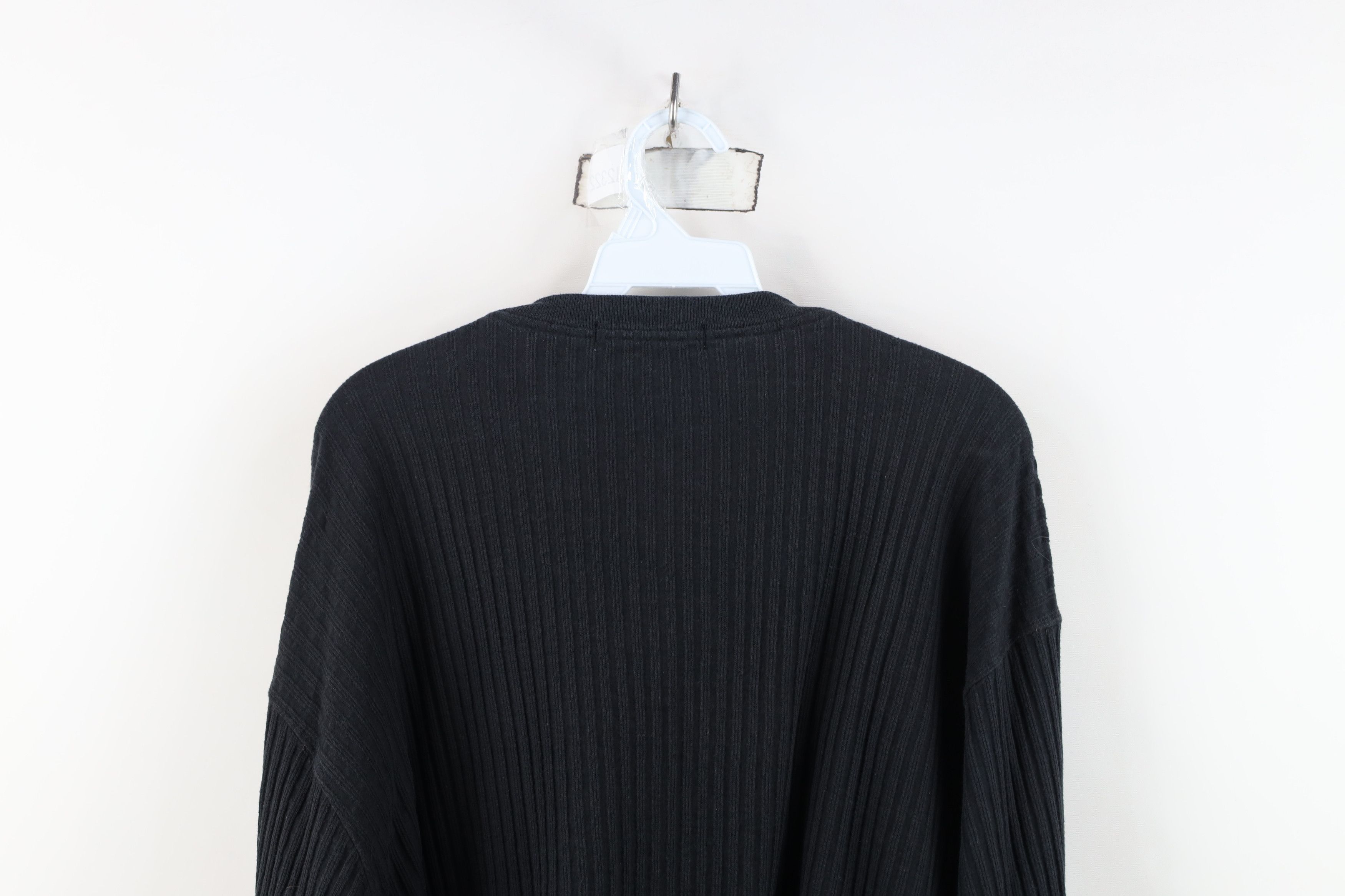 Vintage Vintage 90s Streetwear Ribbed Long Sleeve Henley T-Shirt Size US XL / EU 56 / 4 - 12 Thumbnail
