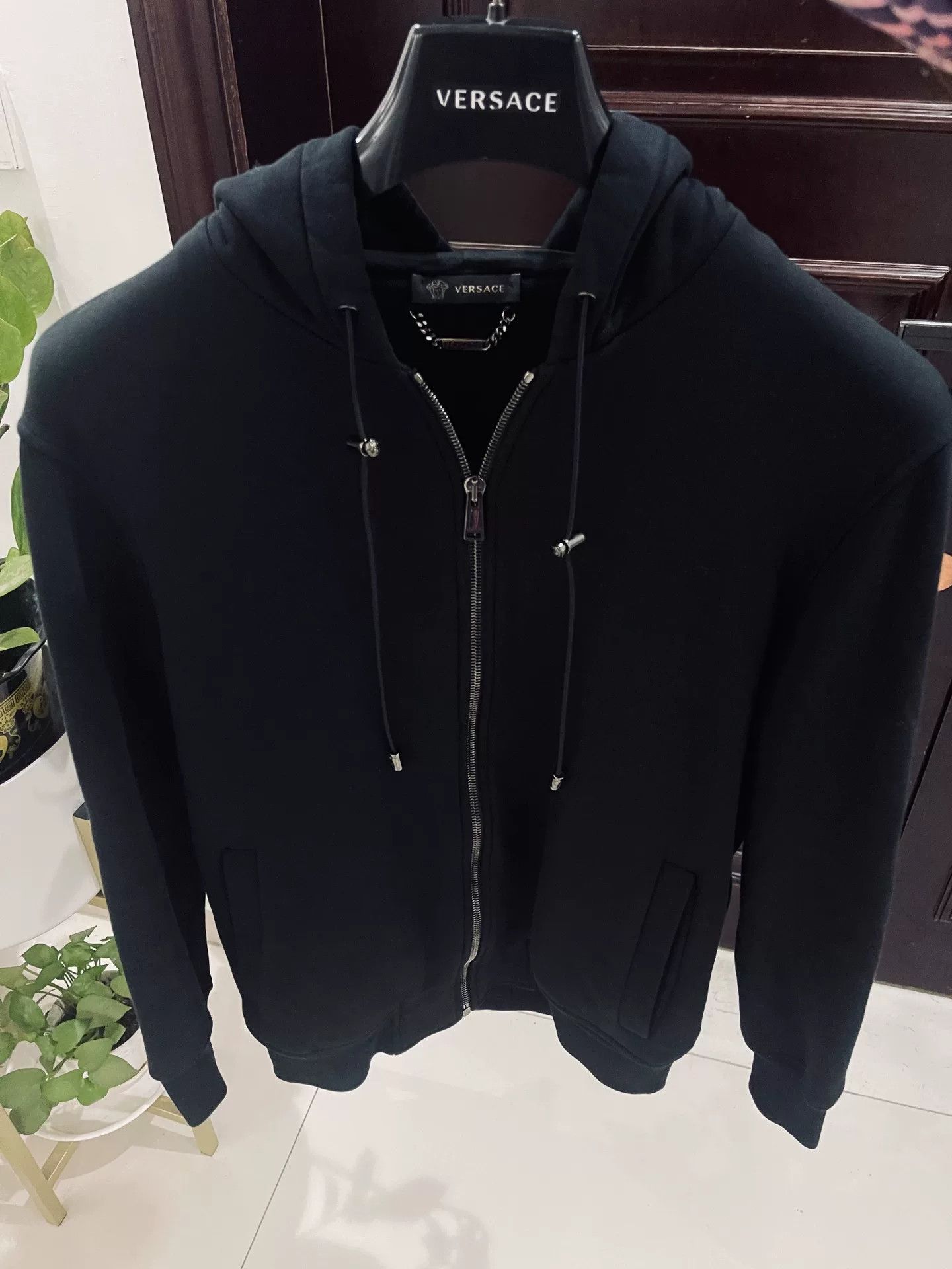 Versace Versace Black Hooded Sweatshirt with Medusa Size XS / US 0-2 / IT 36-38 - 1 Thumbnail